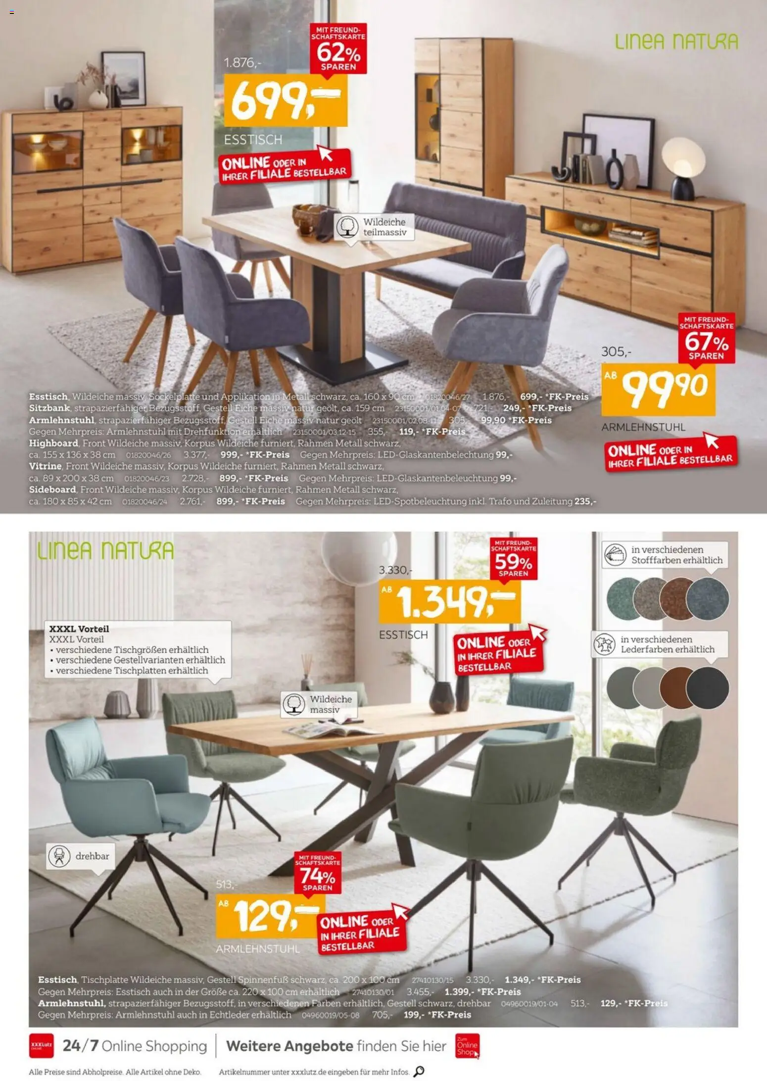 XXXLutz Speisen Preishits – gültig ab 04.04.2026 | Seite: 4 | Produkte: Esstisch