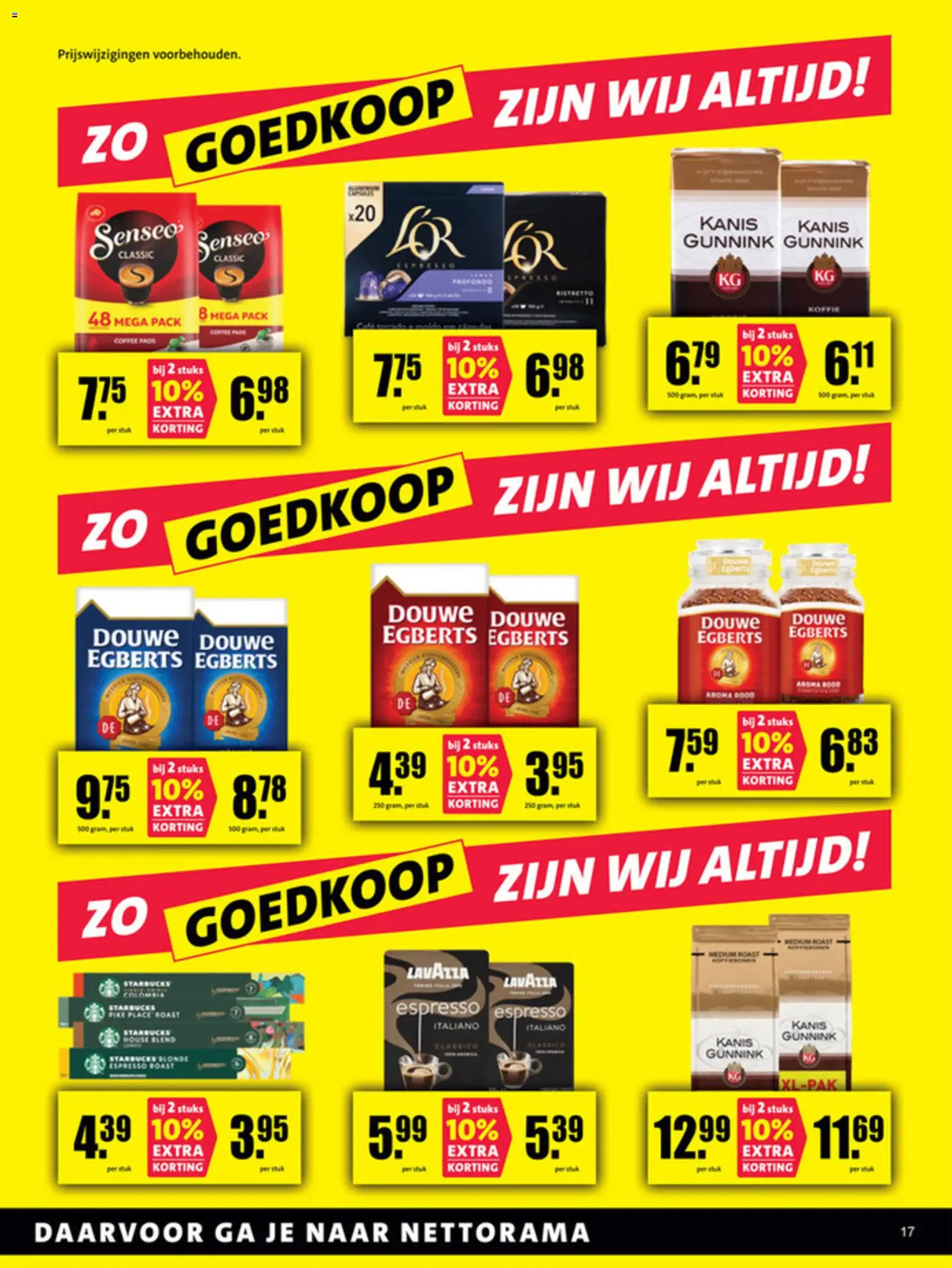 {H1} | Pagina: 17 | Producten: Koffie, Lavazza