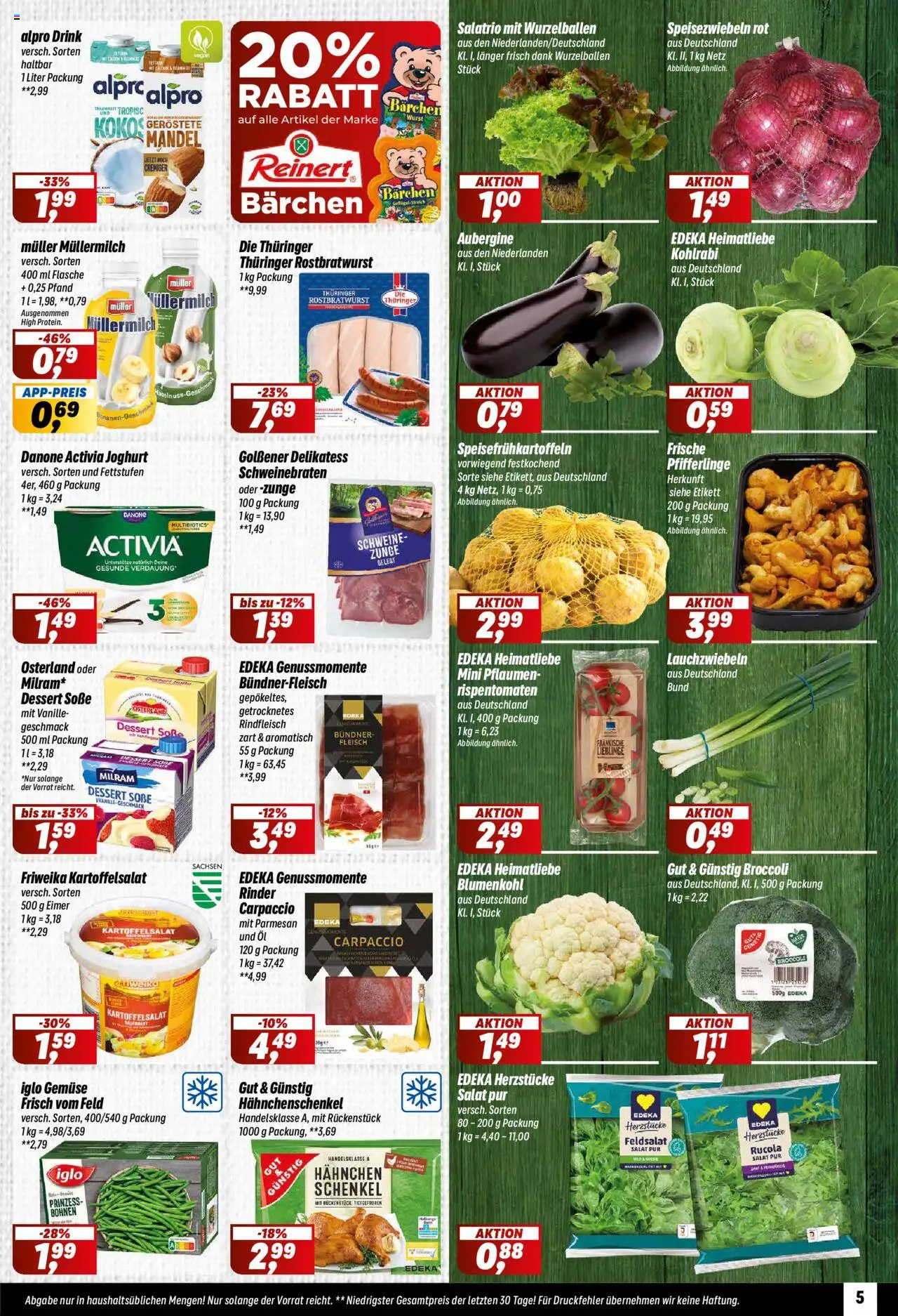 Simmel Prospekt 	 - gültig ab dem 28.07.2025 | Seite: 5 | Produkte: Activia, Iglo, Aubergine, Rindfleisch