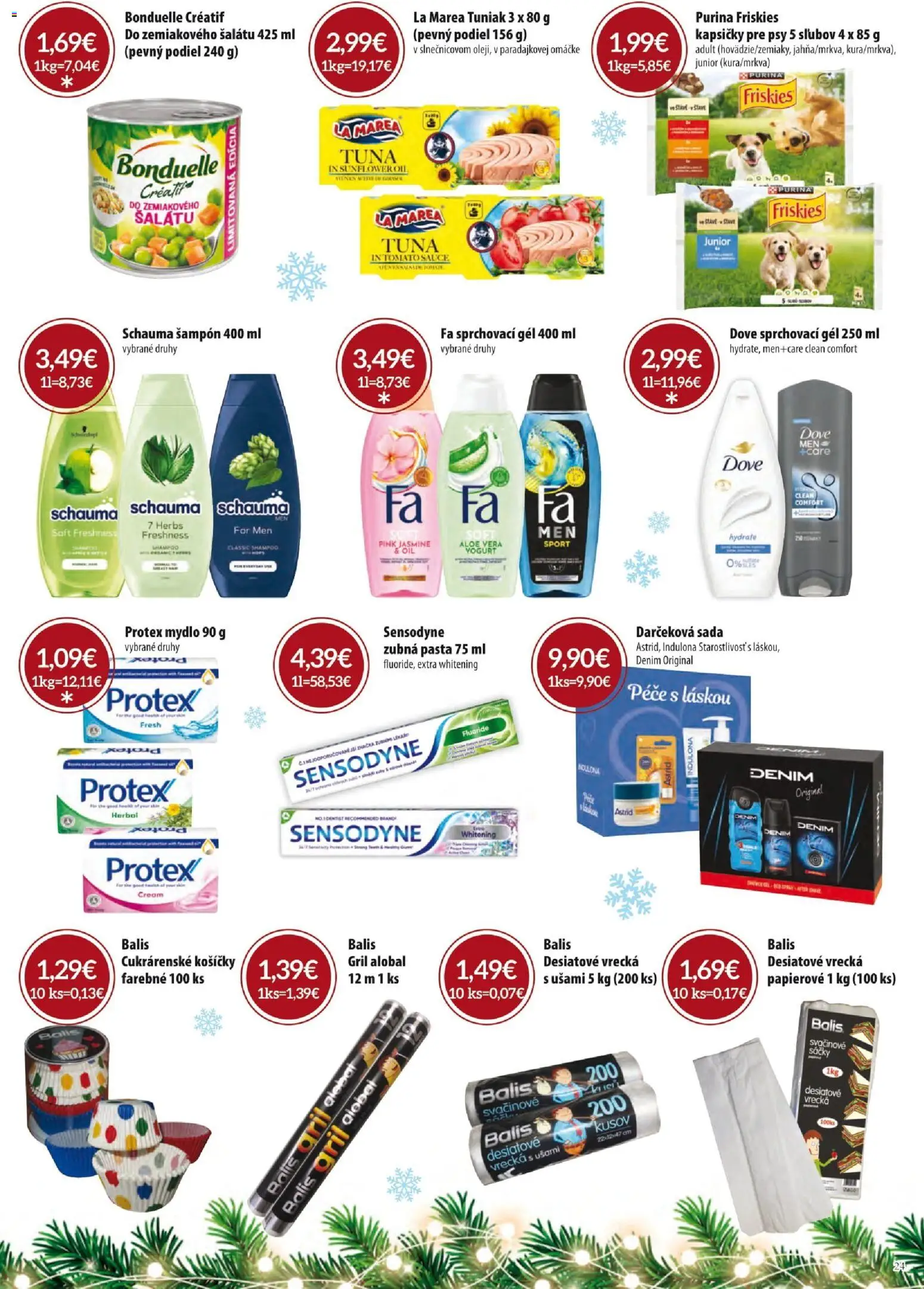 Nové KARMEN CBA akcie – leták je platný od 01.12.2025 | Strana: 24 | Produkty: Gril, Friskies, Indulona