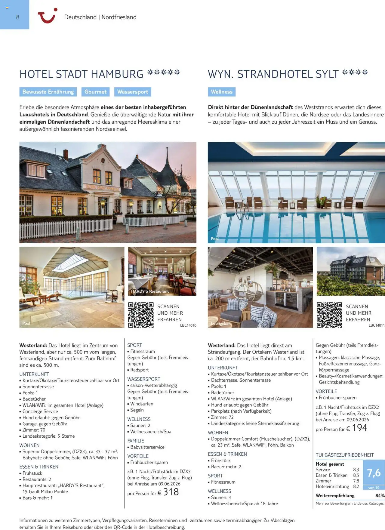 TUI Urlaub mit eigener Anreise 2025/26 – gültig ab 01.11.2025 | Seite: 8 | Produkte: Babybett, Föhn