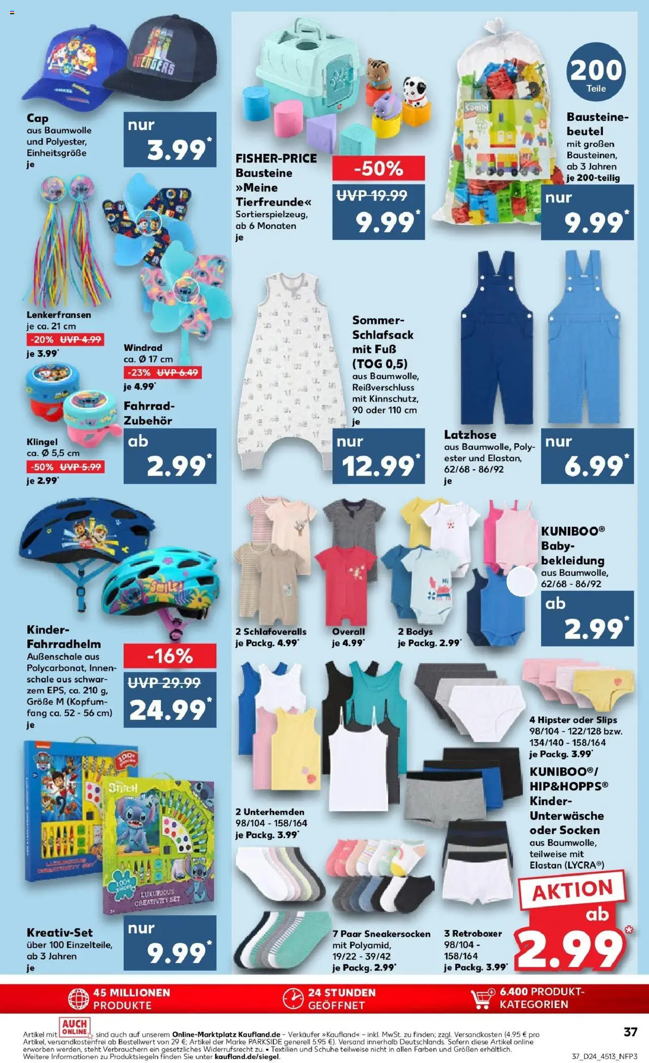 Kaufland prospekt Dingolfing	 - gültig ab dem 11.06.2025 | Seite: 37 | Produkte: Fahrradhelm, Bekleidung, Overall, Boxer