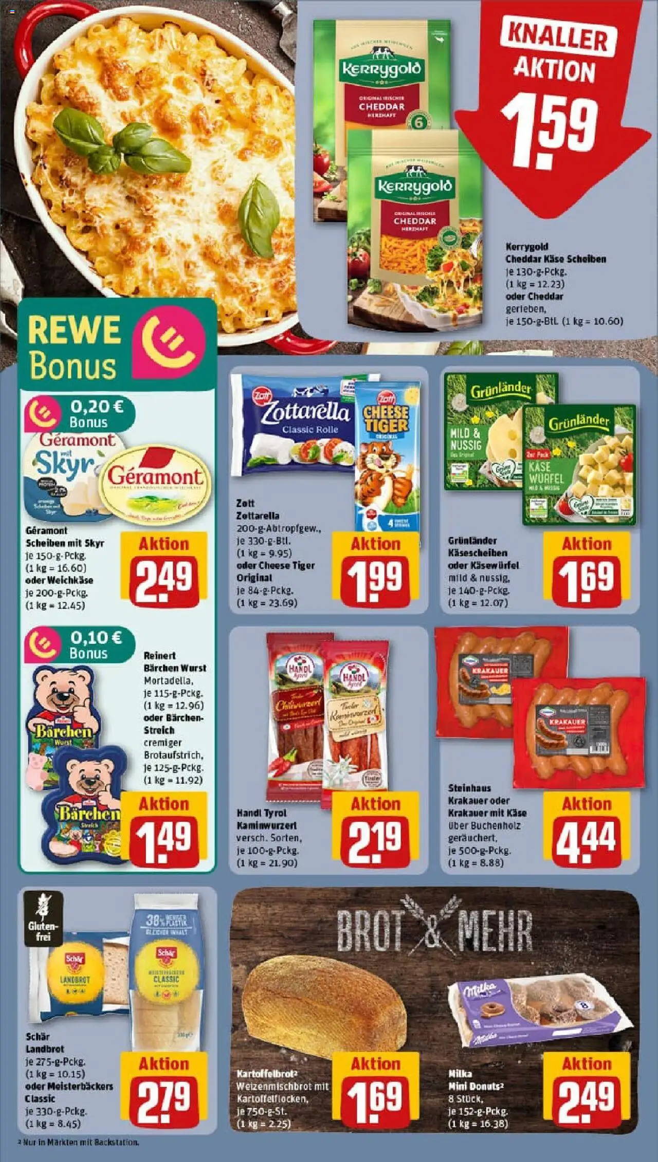 Rewe prospekt Greifswald	 – gültig ab 01.09.2025 | Seite: 14 | Produkte: Milka, Skyr, Donuts, Wurst