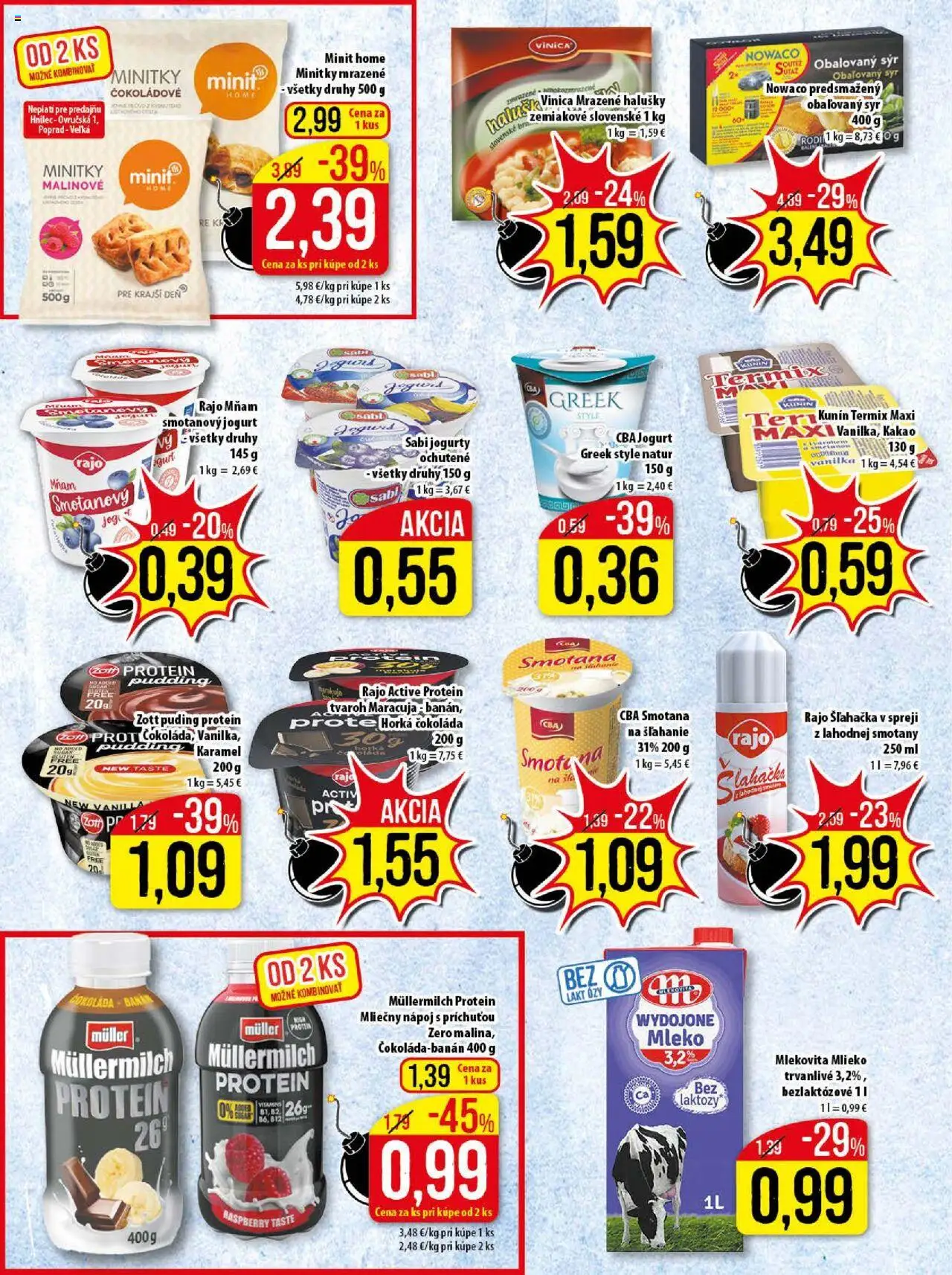 Nové Klas akcie – leták je platný od 06.10.2025 | Strana: 8 | Produkty: Syr, Protein, Tvaroh, Šľahačka