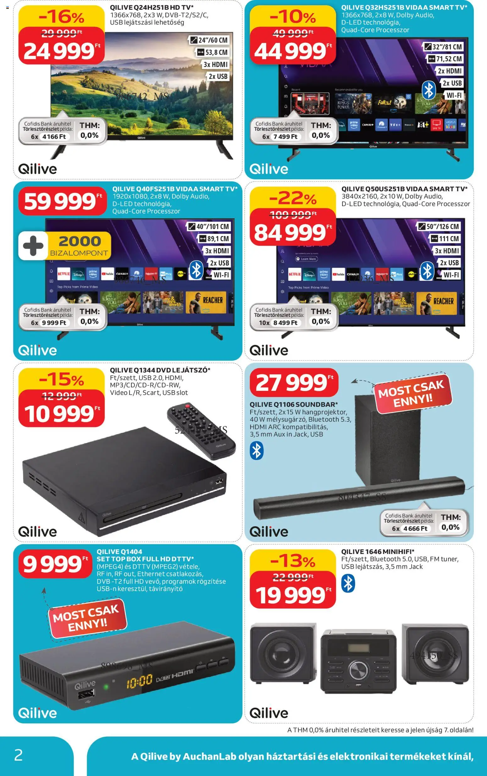 Auchan akciós ujság - amely érvényes a következő dátumtól: 05.02.2026 | Oldal: 2 | Termékek: Távirányító, Videó, USB