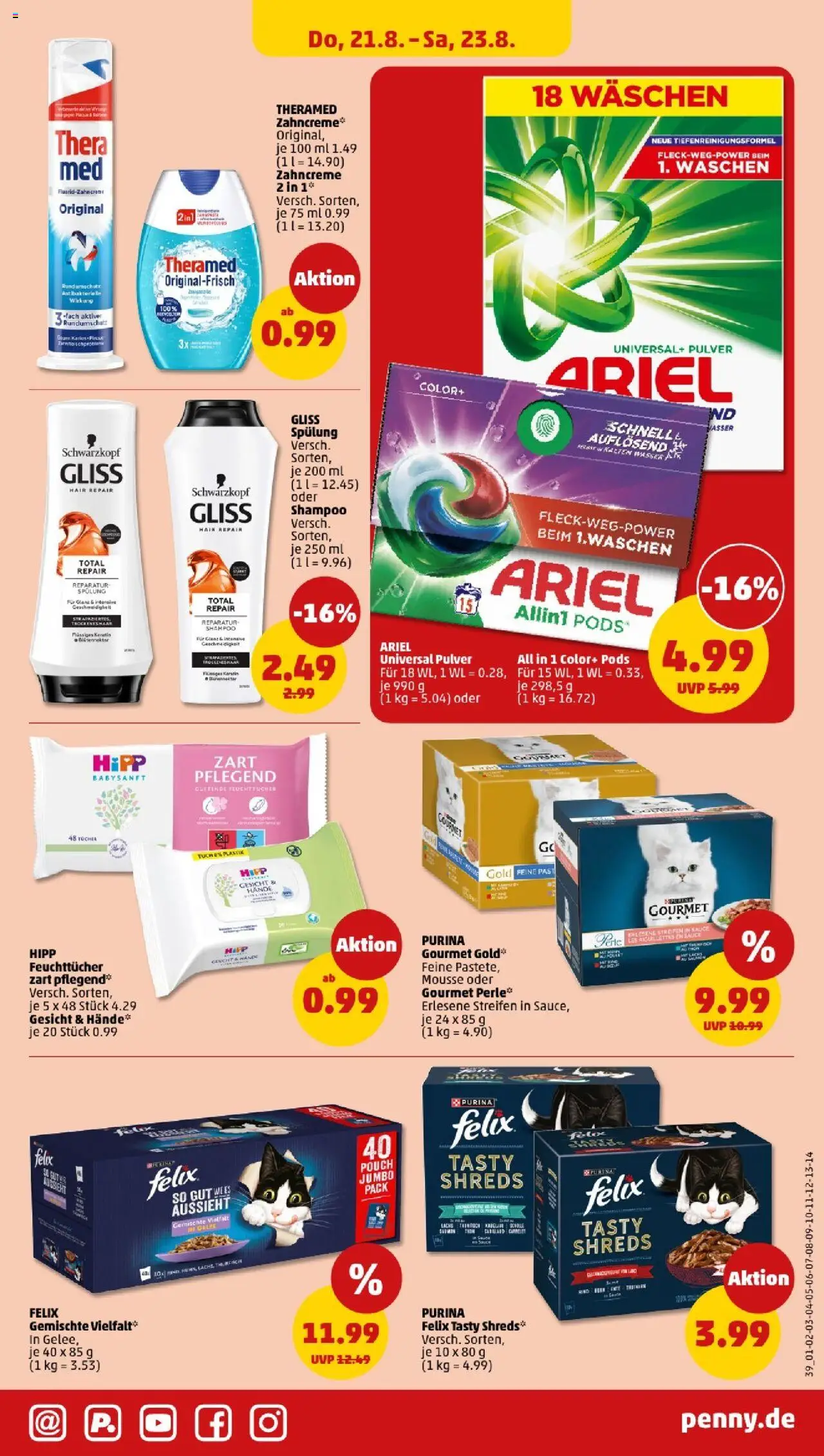 Penny - Hamburg - gültig ab dem 18.08.2025 | Seite: 35 | Produkte: Thunfisch, Shampoo, Lachs, Wasser