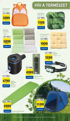 Tesco katalógus - amely érvényes a következő dátumtól: 08.04.2026 | Oldal: 3 | Termékek: Zseblámpa, Fejlámpa, Kerti párna, Párna