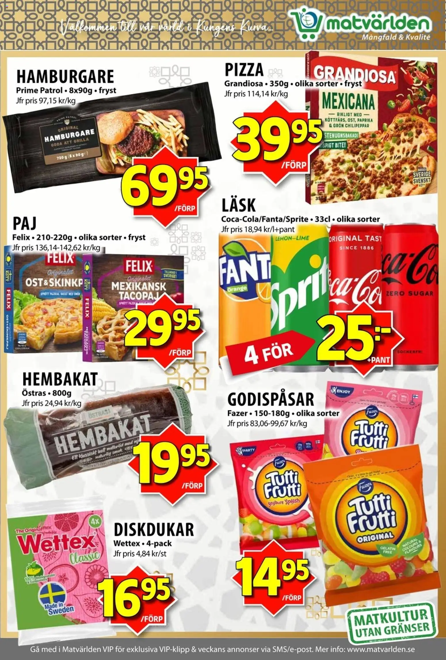Nya Pulsen reklamblad aktuell från 05.01.2026 | Sida: 2 | Produkter: Hamburgare, Smör, Ost, Pizza