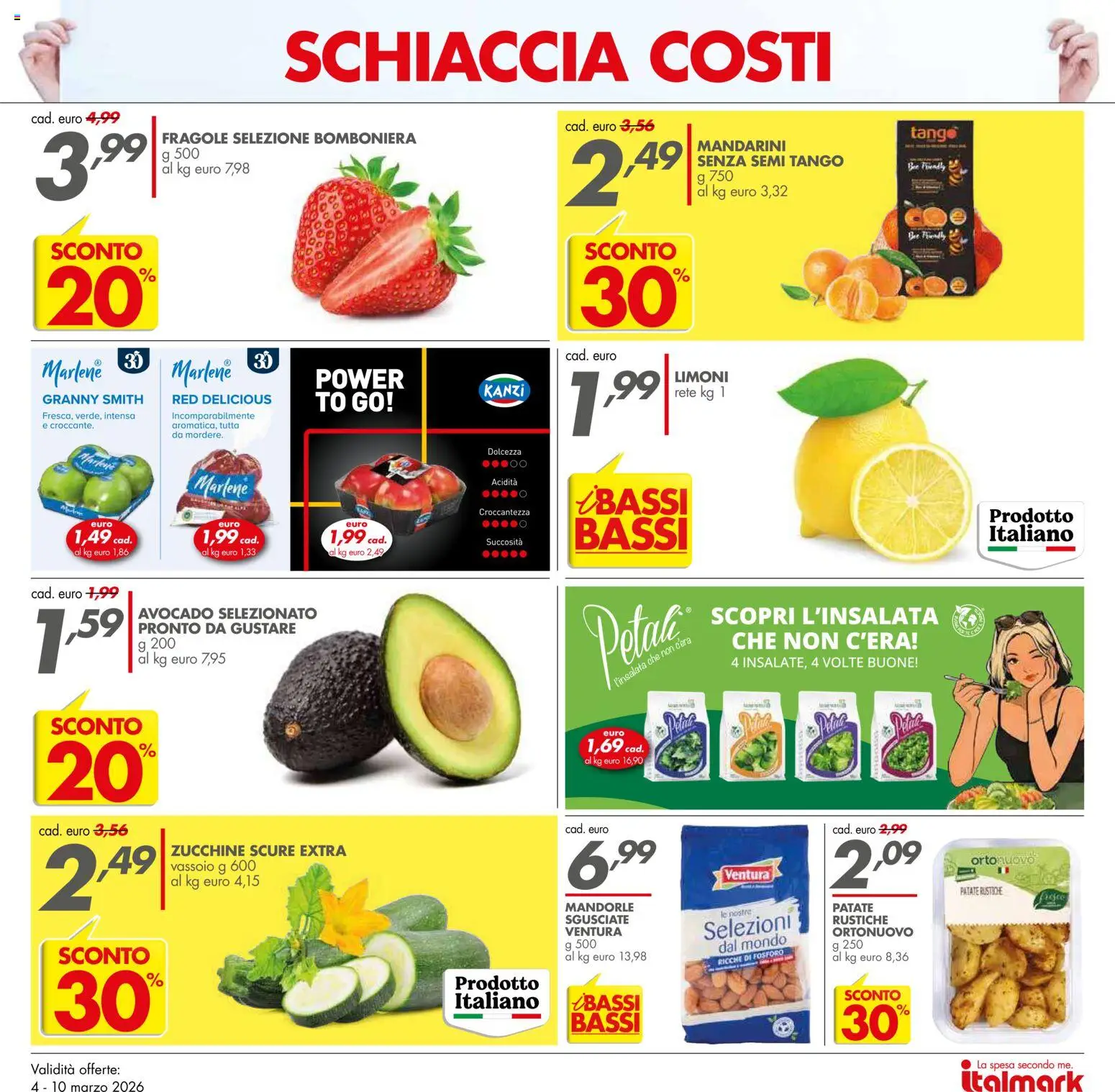 Volantino Italmark del 04.03.2026 | Pagina: 7 | Prodotti: Avocado, Patate, Zucchine, Vassoio