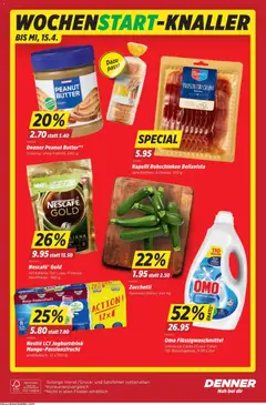 Denner Peanut Butter**, Creamy, ohne Palmöl, 340 g ab 09.04.2026 gültig | Seite: 20