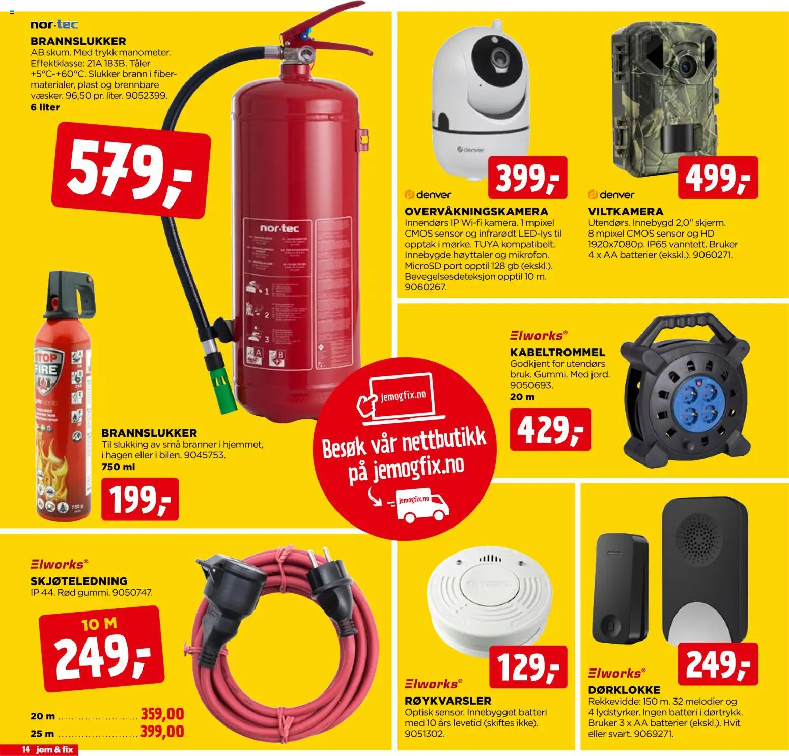 {H1} | Side: 14 | Produkter: Røykvarsler, Сантехнічне кріплення, Høyttaler, Batteri