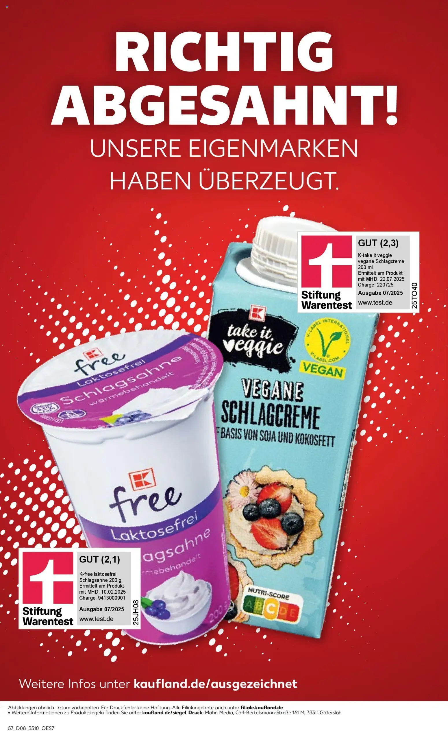 Kaufland prospekt Leipzig	 – gültig ab 19.02.2026 | Seite: 57 | Produkte: Schlagsahne