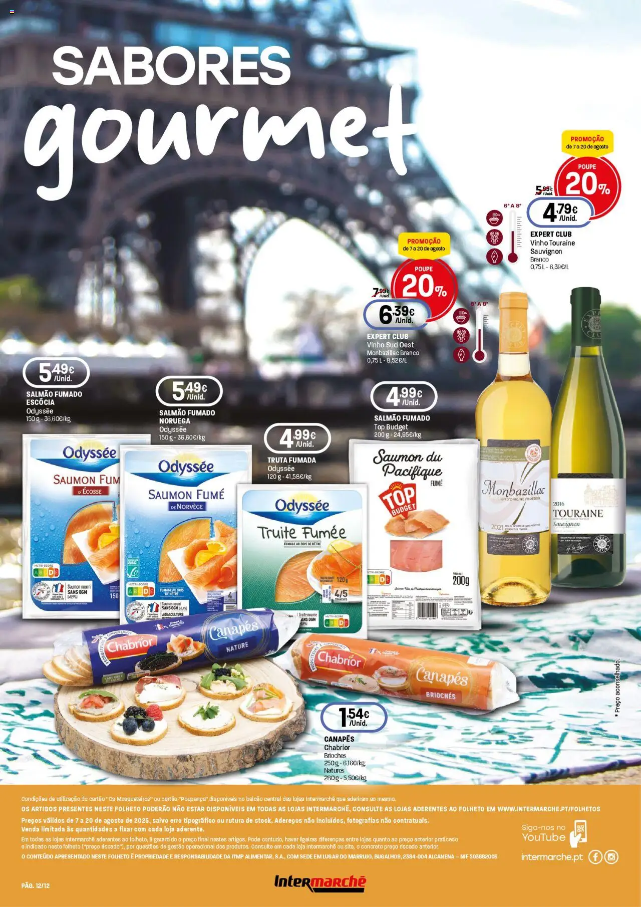 Intermarché -  Produtos Franceses │ válido de 07.08.2025 | Página: 12 | Produtos: Top, Salmão, Vinho, Truta