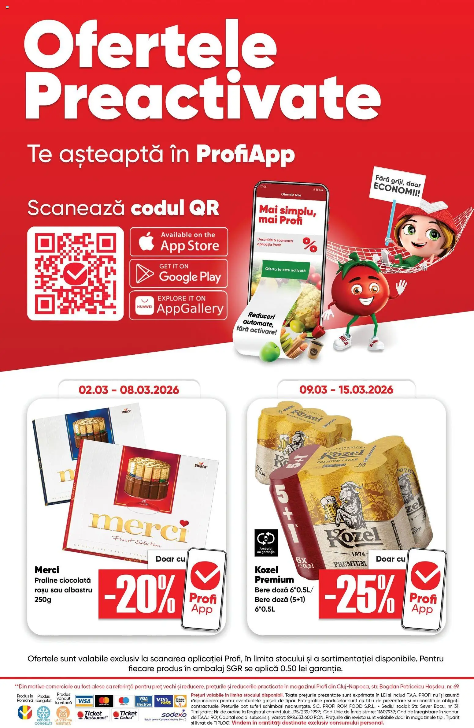 Noul catalog Profi – valabil de la 04.03.2026 | Pagină: 7 | Produse: Vitrină, Ciocolată, Bere, Rom