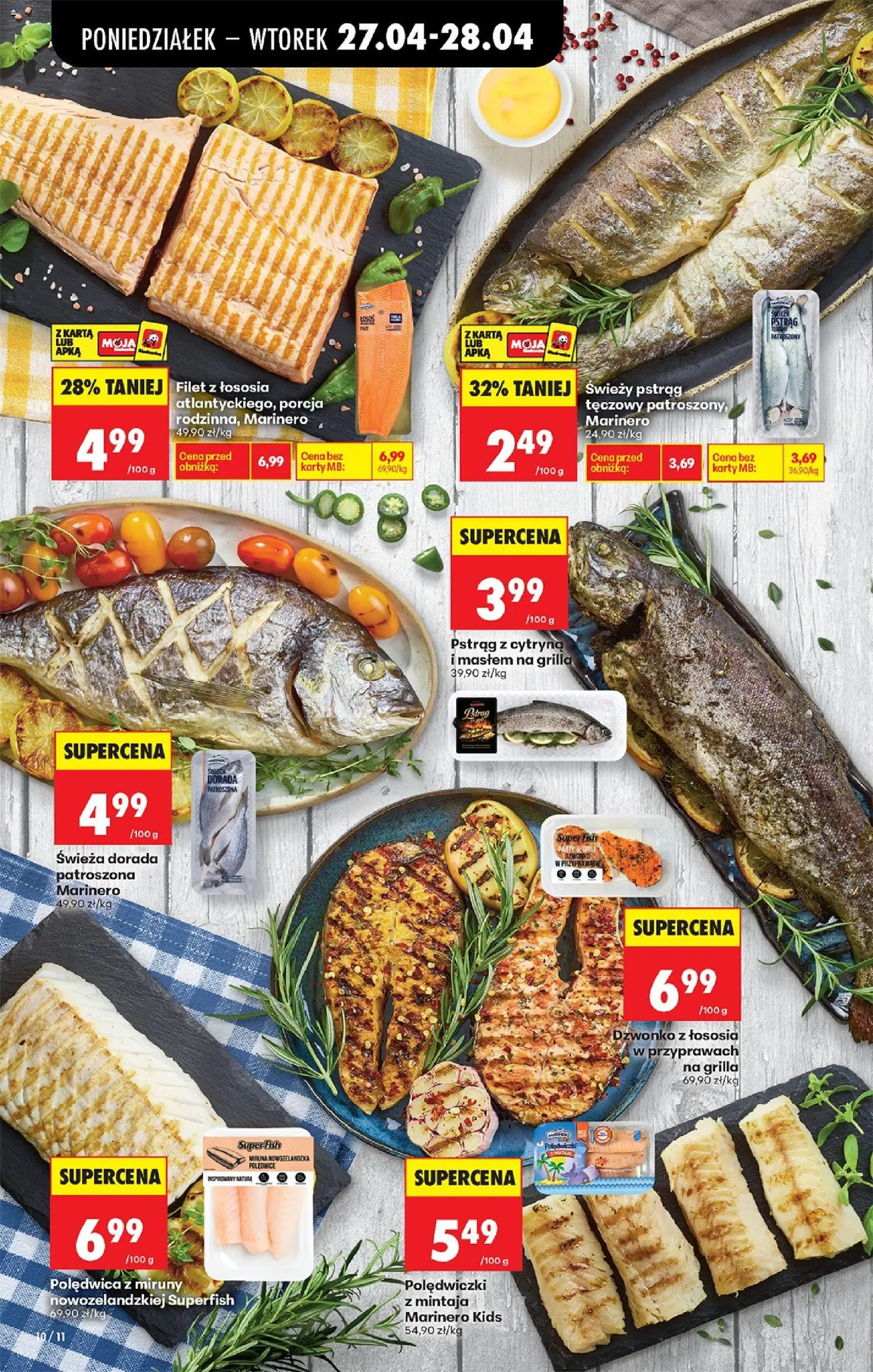Biedronka Polsko leták od 27.04.2026 | Strana: 16 | Produkty: Losos, Filet, Karty