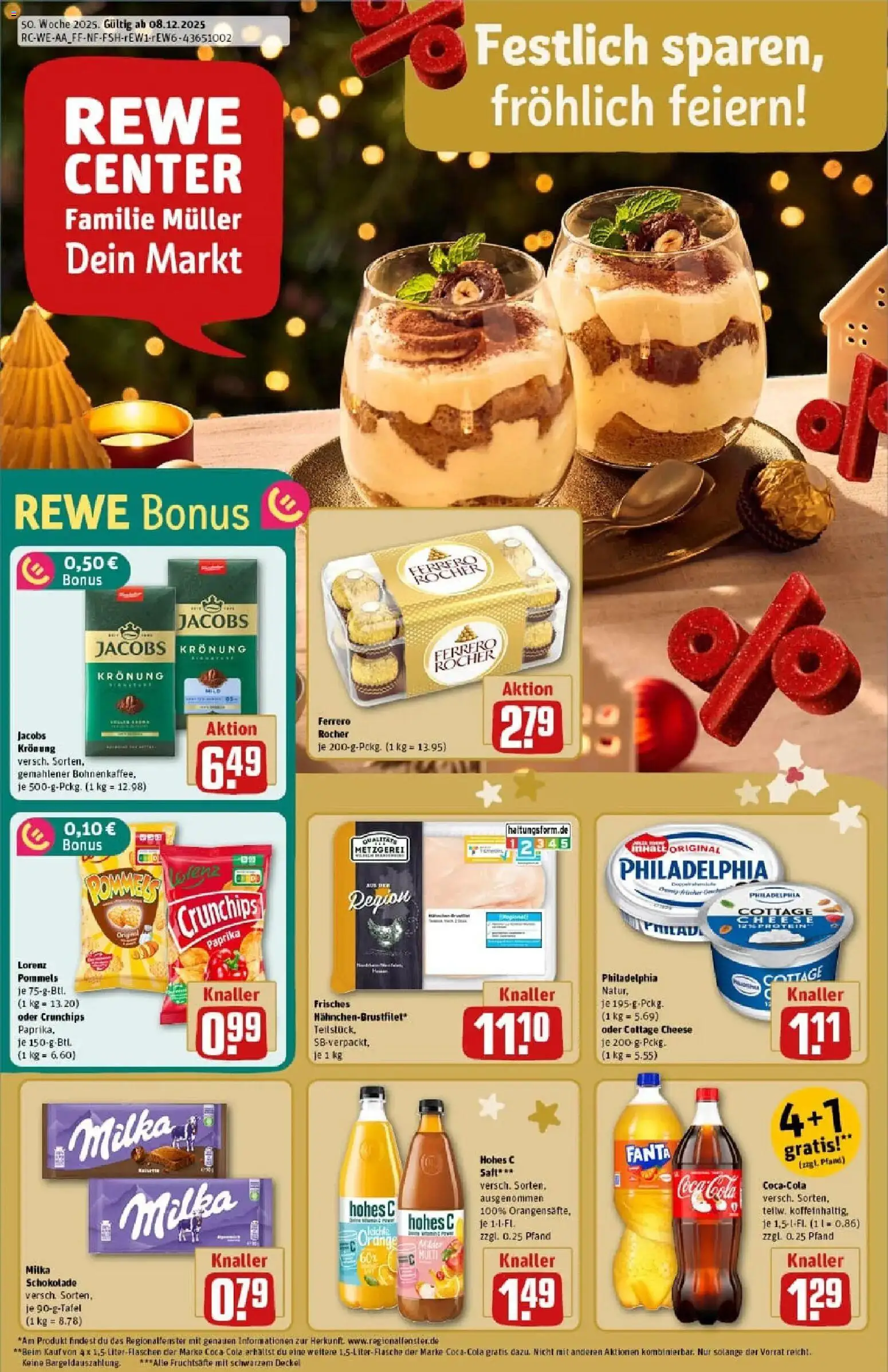 Rewe prospekt Bitburg	 – gültig ab 07.12.2025 | Seite: 1 | Produkte: Schokolade, Milka schokolade, Milka, Paprika