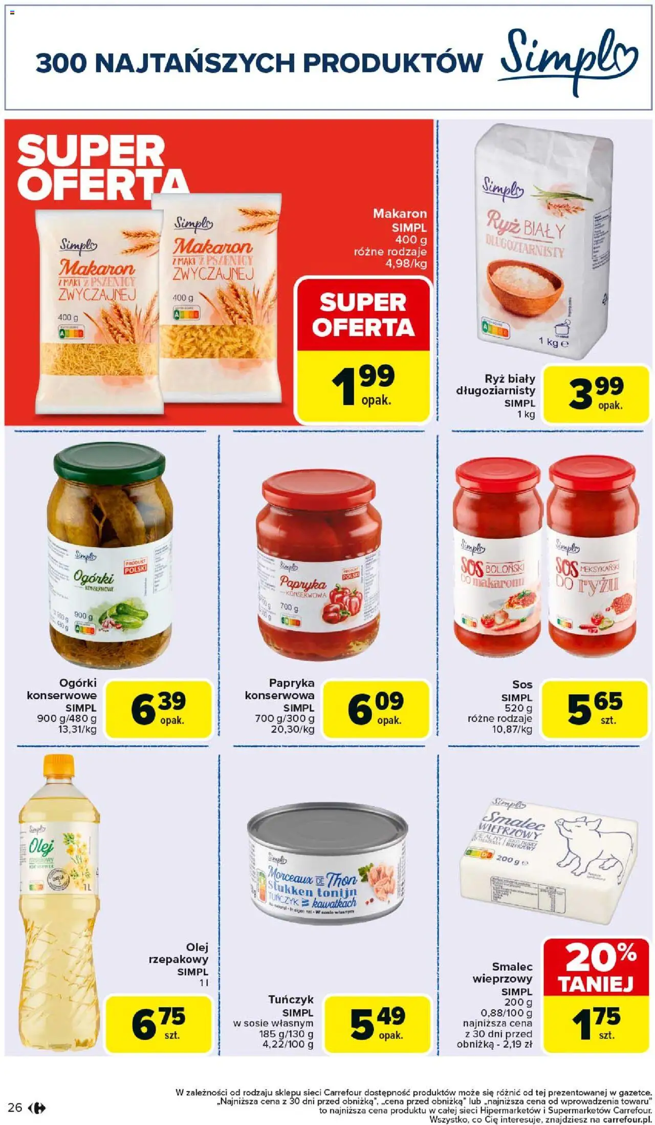 Carrefour Gazetka - Produkt Carrefour od 25.08.2025 | Strona: 26 | Produkty: Tuńczyk, Olej, Ryż, Sos