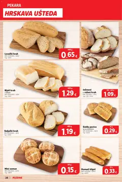 Katalog Plodine - Pregled kataloga iz trgovine Plodine, vrijedi od 18.03.2026 | Stranica: 28 | Proizvodi: Pekara, Somun, Kruh, Pecivo