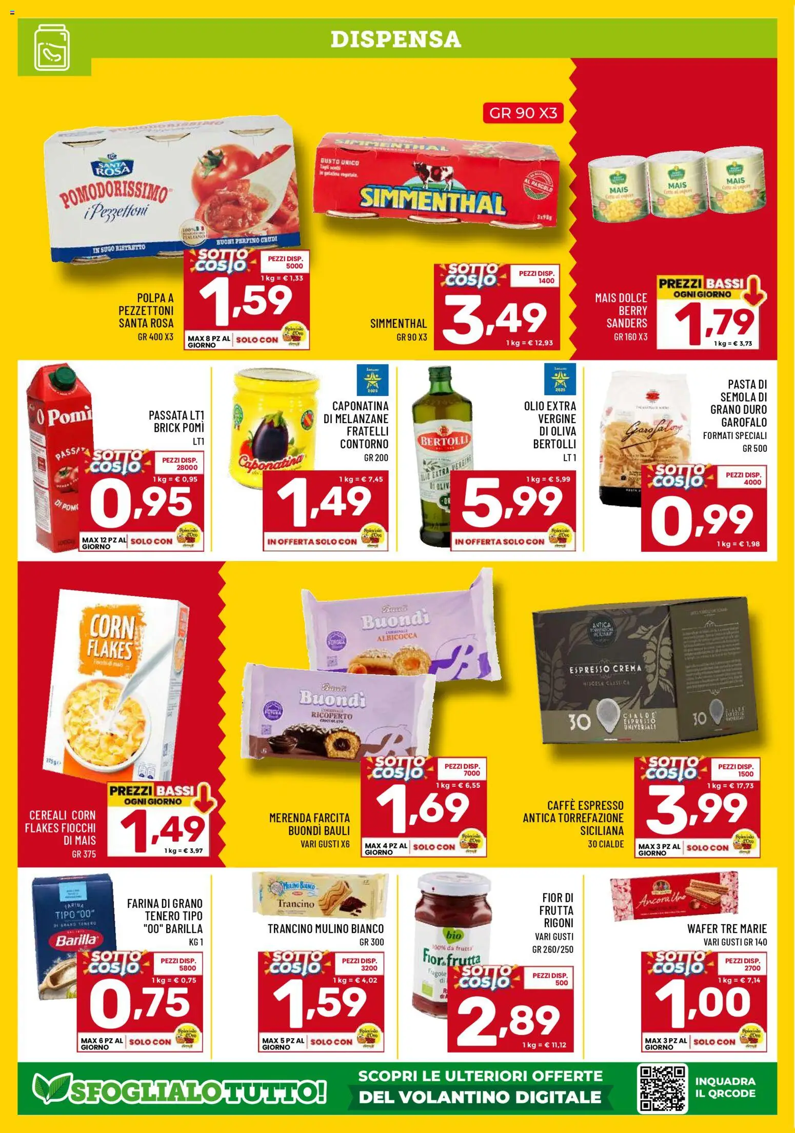 Volantino Il Centesimo del 24.10.2025 | Pagina: 8 | Prodotti: Cereali, Frutta, Olio, Mais