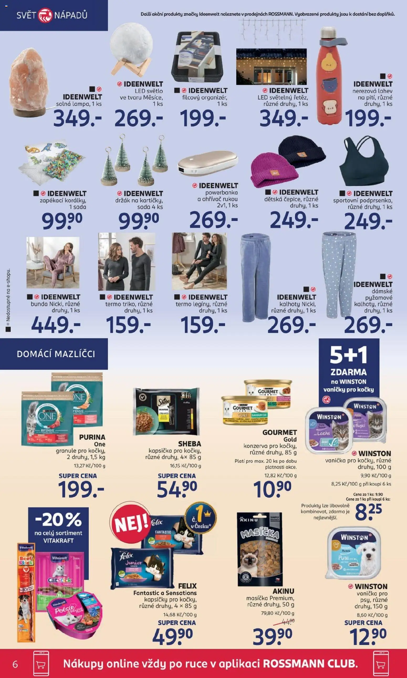 Rossmann Black Friday od 19.11.2025 | Strana: 6 | Produkty: Kalhoty, Gourmet Gold, Ohřívač rukou, Láhev