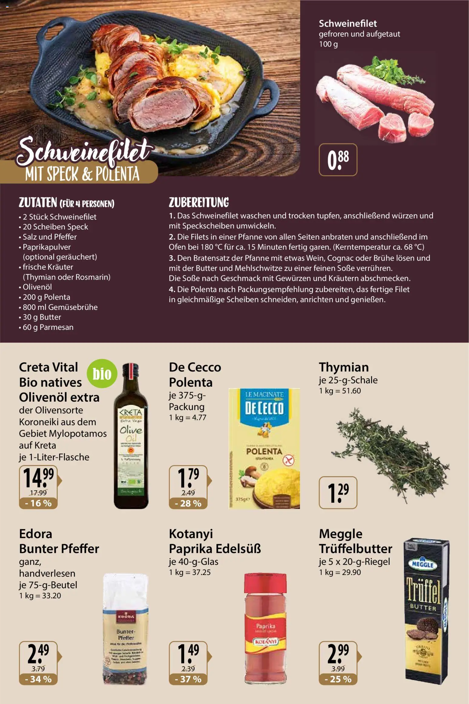 V-Markt - Feinkostbeilage 2025 – gültig ab 04.12.2025 | Seite: 4 | Produkte: Butter, Olivenol, Salz, Pfeffer