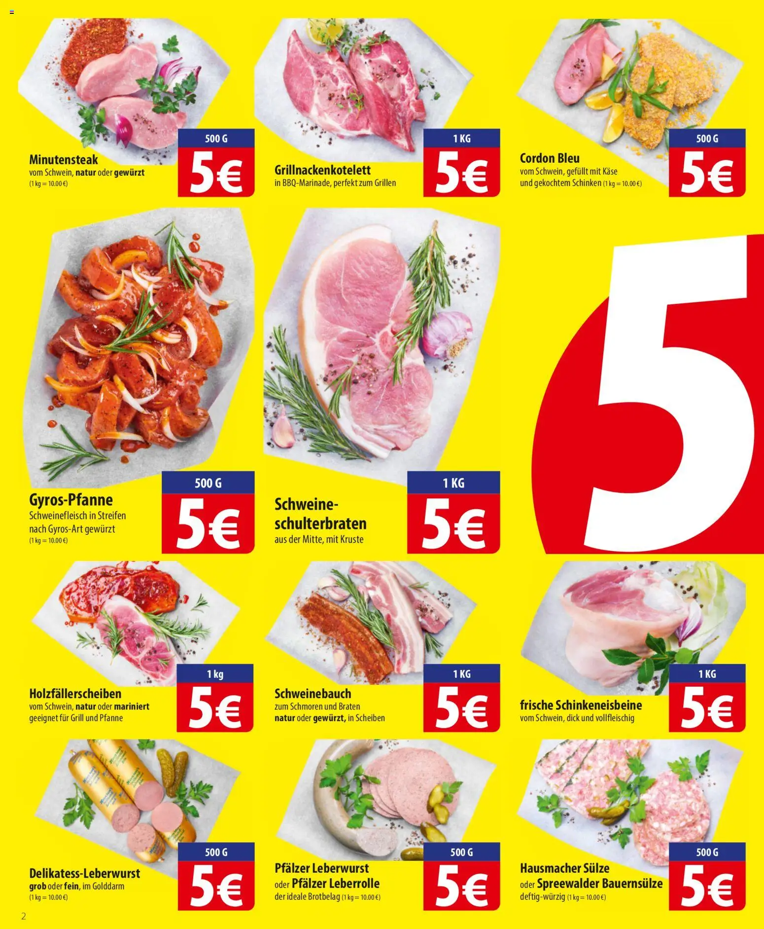 Famila Prospekt 	 – gültig ab 23.02.2026 | Seite: 2 | Produkte: Grill, Schweinebauch, Schinken, Schweinefleisch