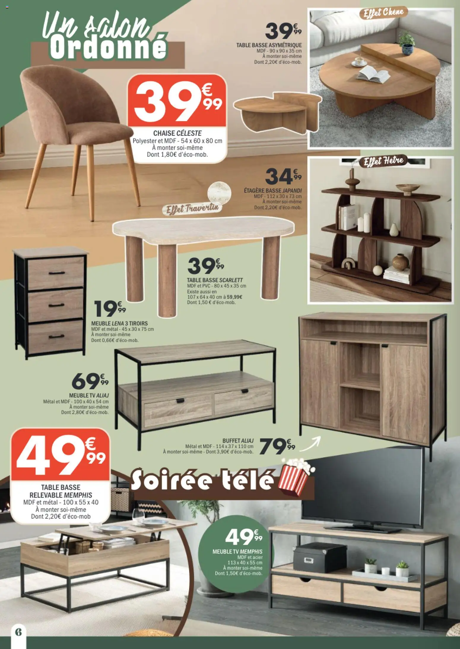 {H1} | Page: 6 | Produits: Meuble, Table basse, Buffet, Tiroirs