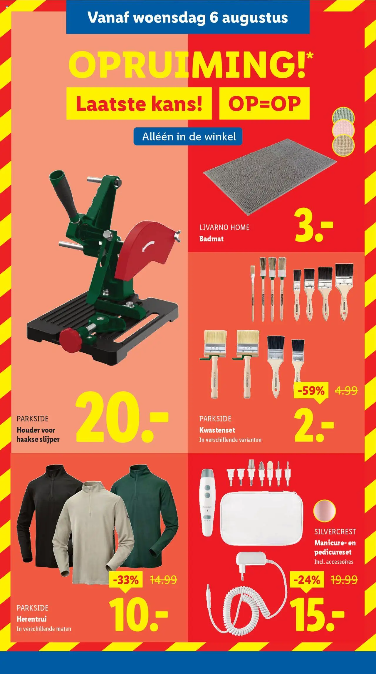  | Pagina: 33 | Producten: Badmat, Slijper, Sweater