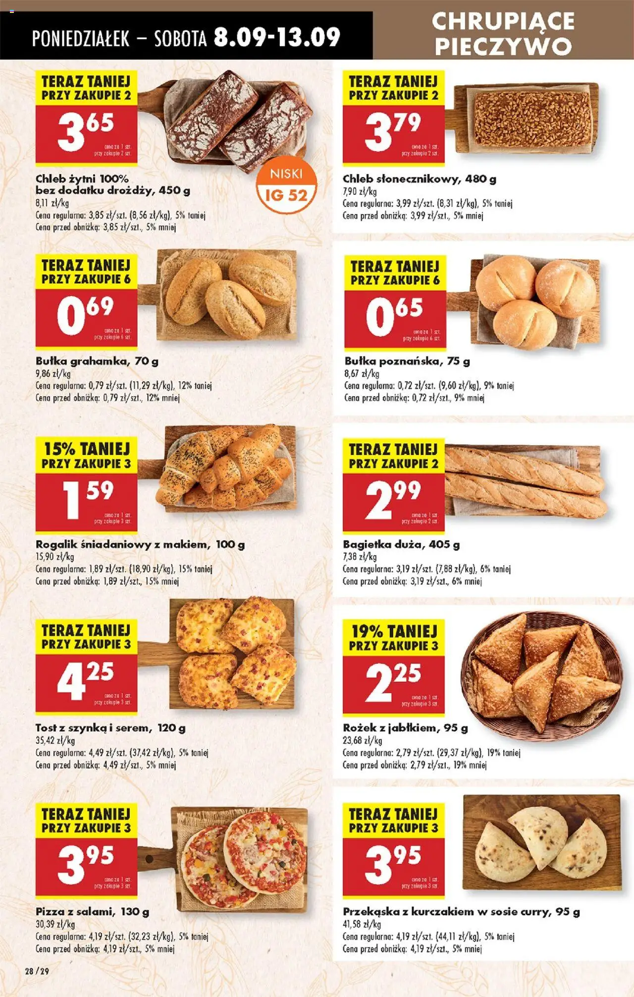 Biedronka gazetka od 08.09.2025 | Strona: 34 | Produkty: Curry, Szynka, Bułka, Bagietka