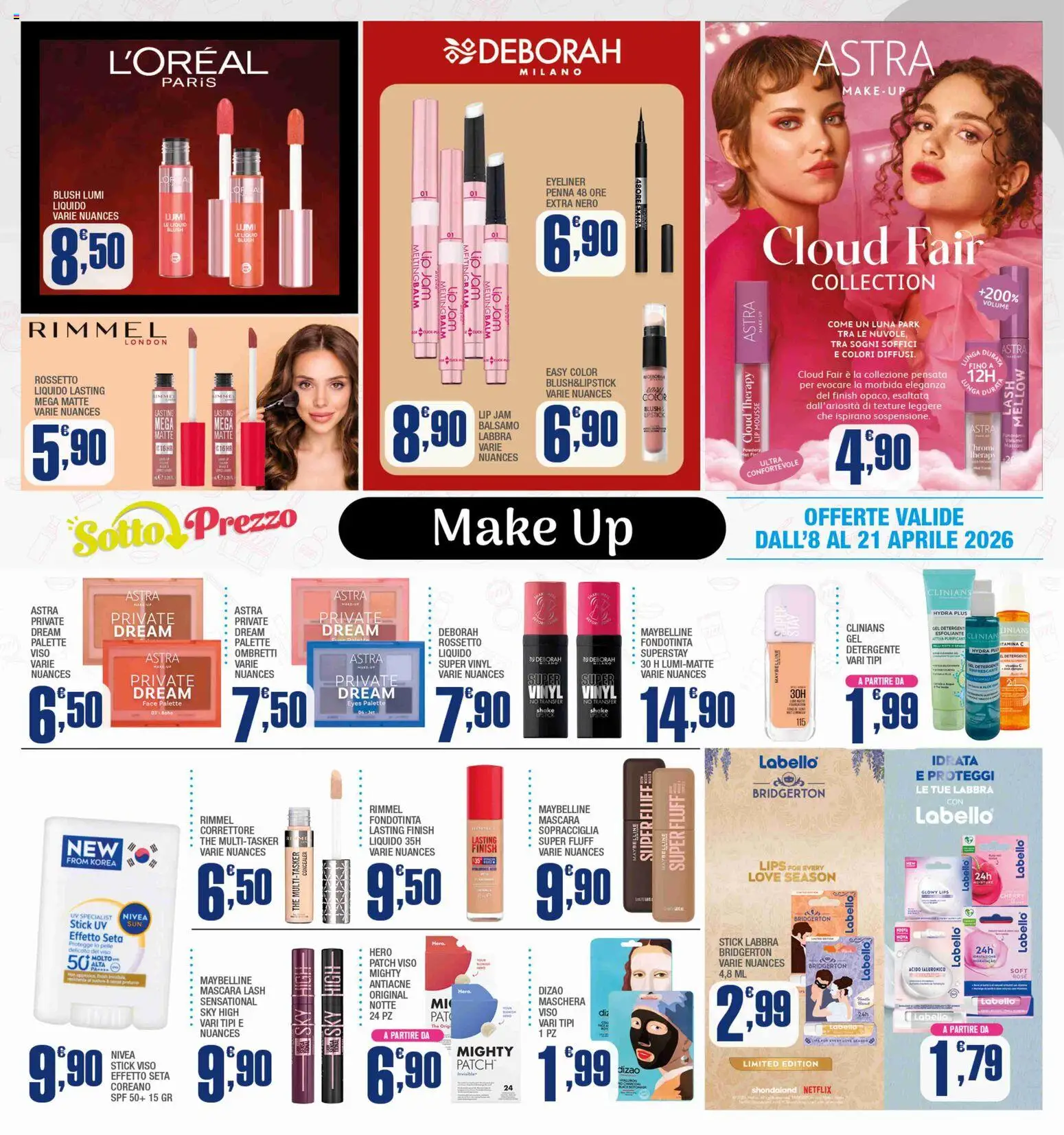 Volantino Splendidi e Splendenti del 08.04.2026 | Pagina: 8 | Prodotti: Mascara, Detergente, Correttore, Blush