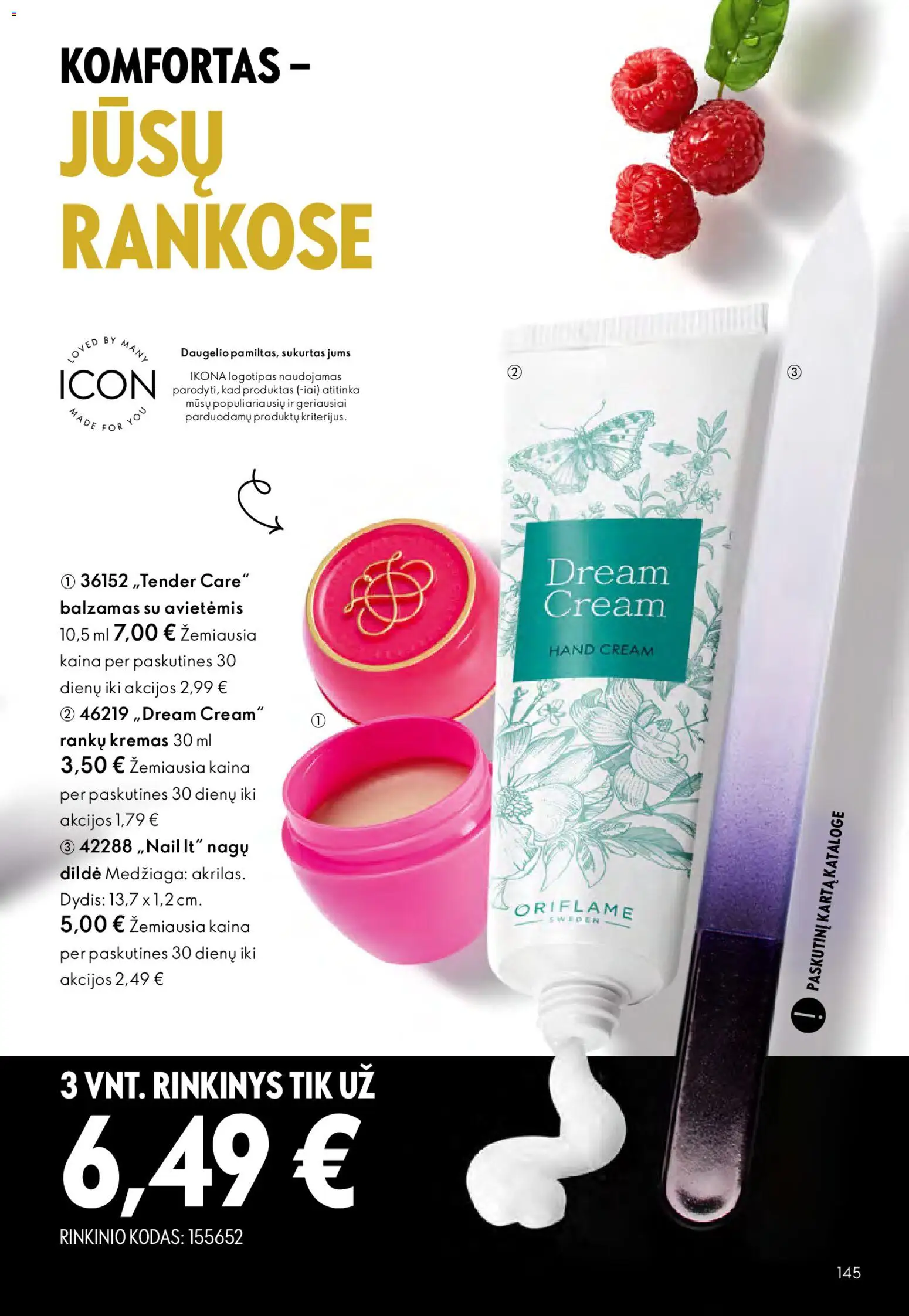 Oriflame akcijos nuo 01.04.2026 | Puslapis: 145 | Prekių: Balzamas, Kremas