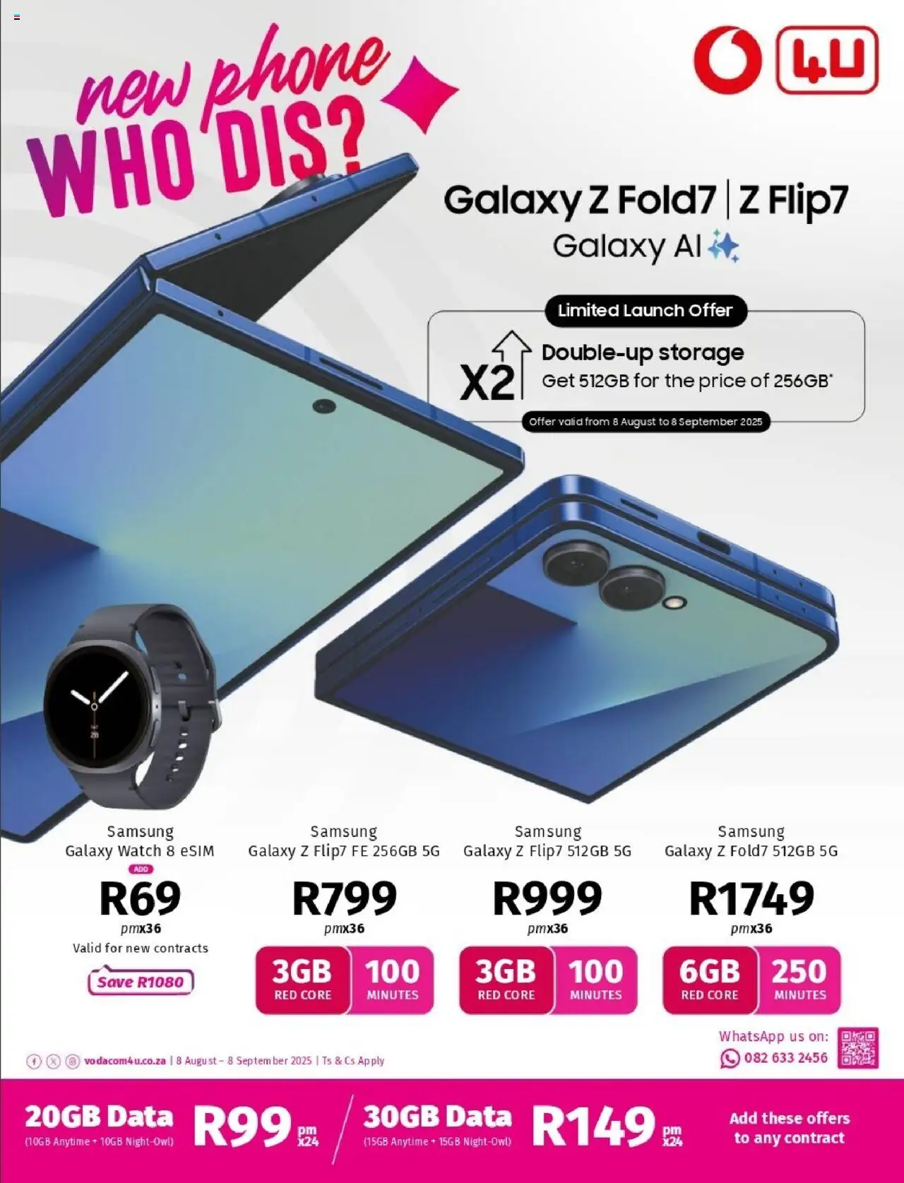 Vodacom Deals │ valid from 08.08.2025 | Page: 1 | Products: Data, Phone, Watch