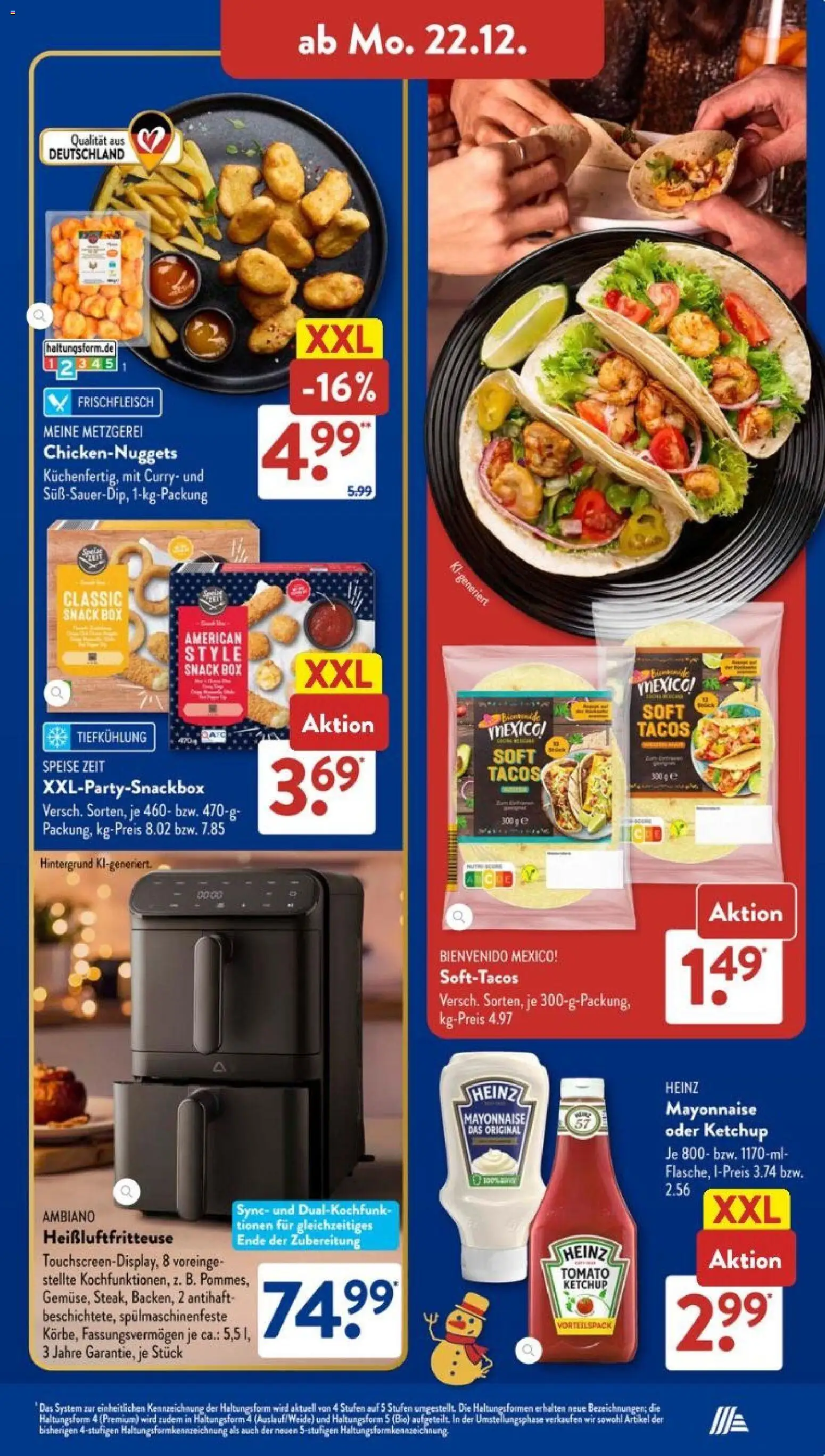 Aldi Süd Prospekt 	 – gültig ab 22.12.2025 | Seite: 13 | Produkte: Mayonnaise, Rock, Ketchup, Heißluftfritteuse