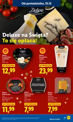 Pogląd oferty "Deluxe Ser pleśniowy neufchâtel, Ser pleśniowy neufchâtel, 200 g" - ważna od 15.12.2025 | Strona: 49