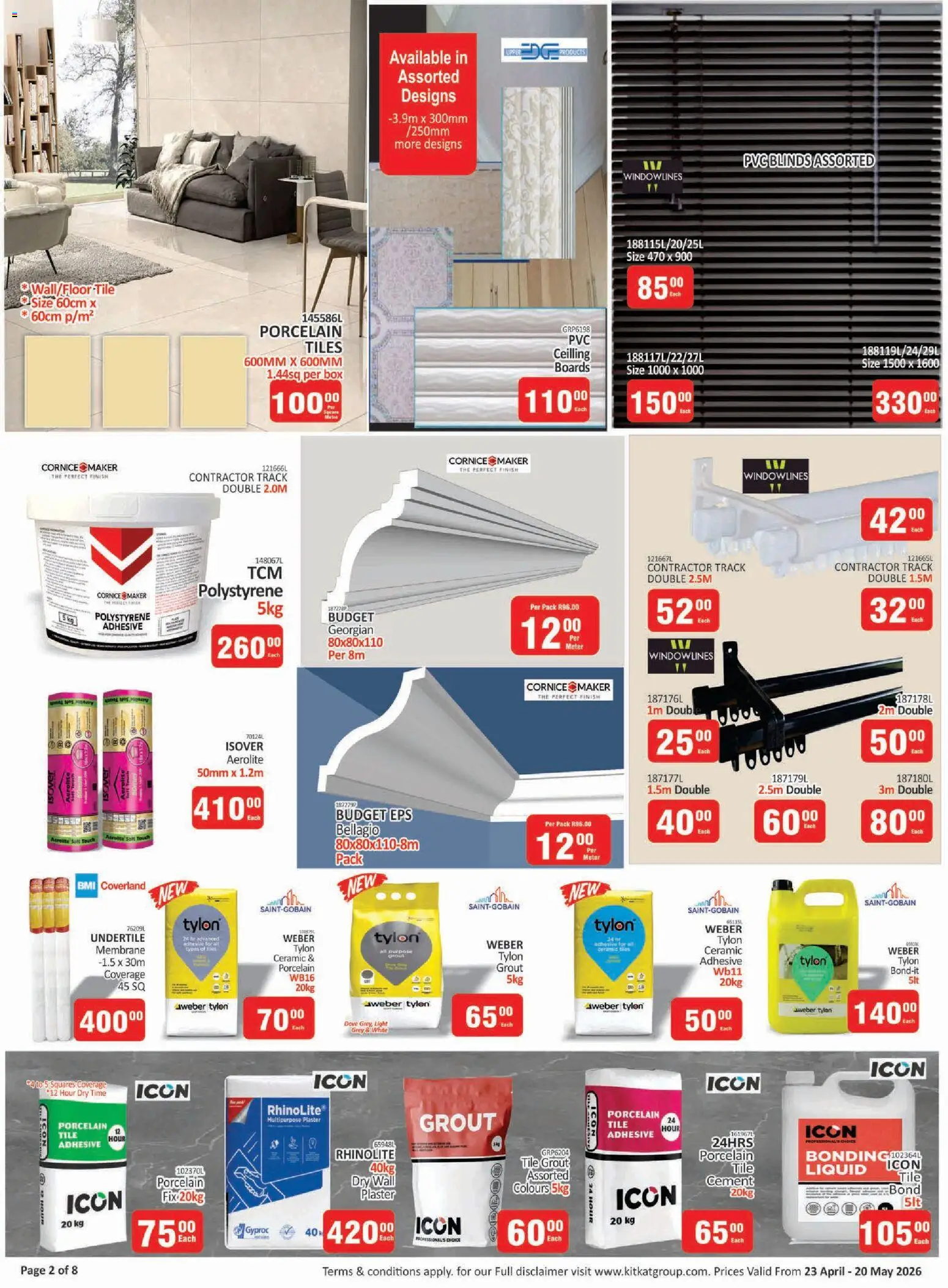 New KIT KAT Cash & Carry catalogue – valid from 23.04.2026 | Page: 2 | Products: Box, Light, Adhesive, Cement