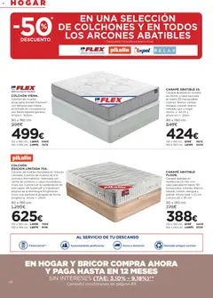 Vista previa Hipercor catálogo válido desde el 23.04.2026 | Página: 40 | Productos: Colchon