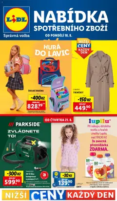 Náhled letáku Lidl leták - Spotřební zboží od 18.08.2025