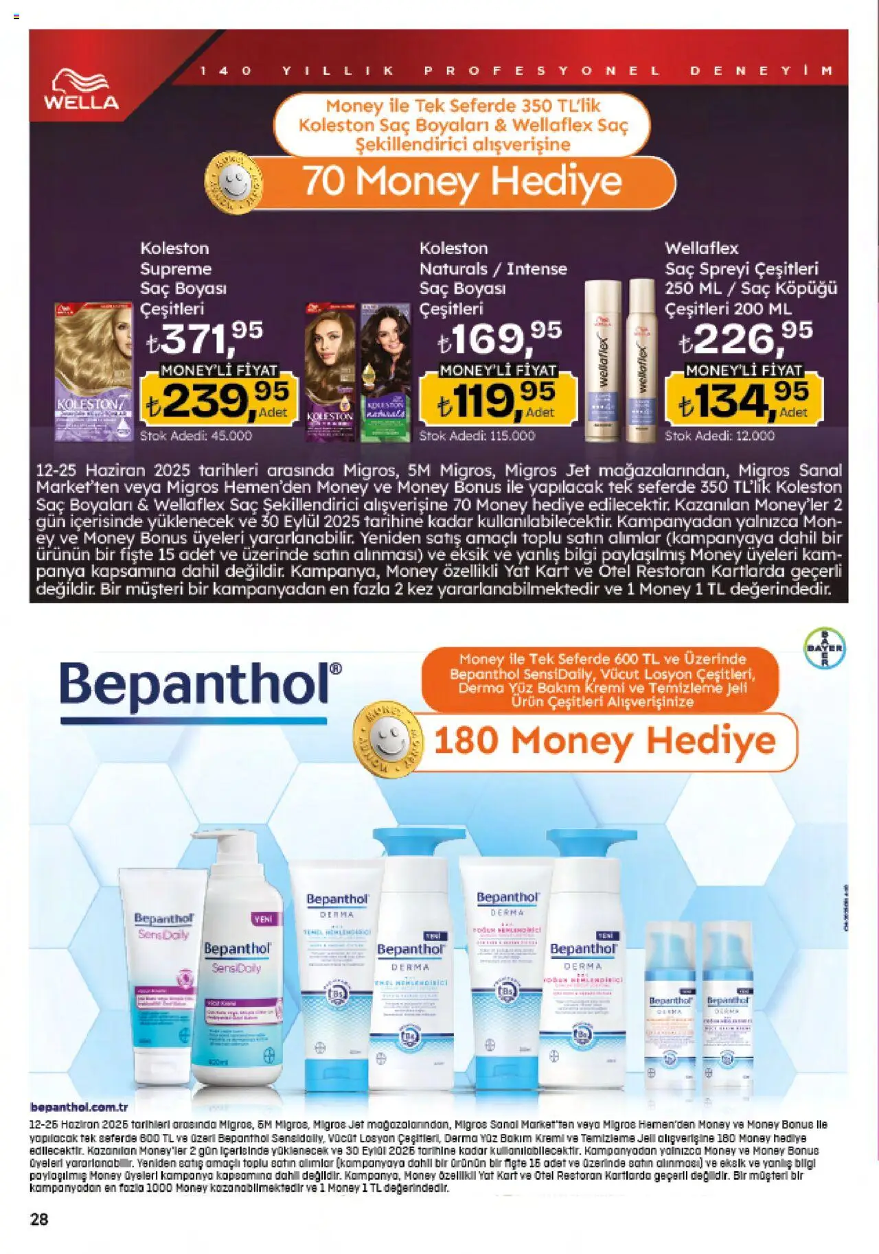 Migros Katalog - 5M Migroskop Dijital - 12.06.2025 tarihinden itibaren geçerlidir | Sayfa: 28 | Ürünler: Saç spreyi