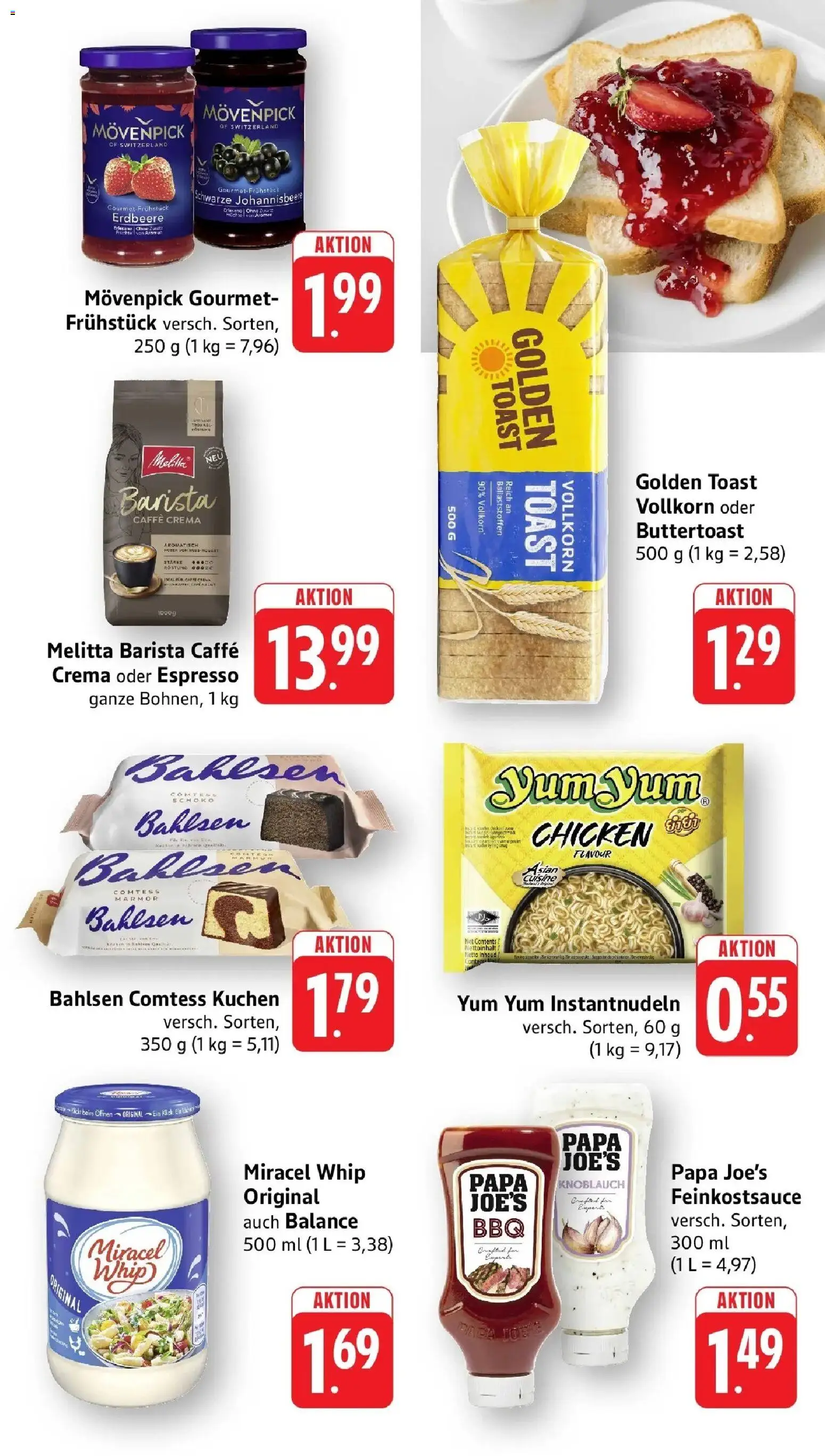 Angebote – gültig ab 16.03.2026 | Seite: 7 | Produkte: Toast, Miracel whip, Knoblauch, Kuchen