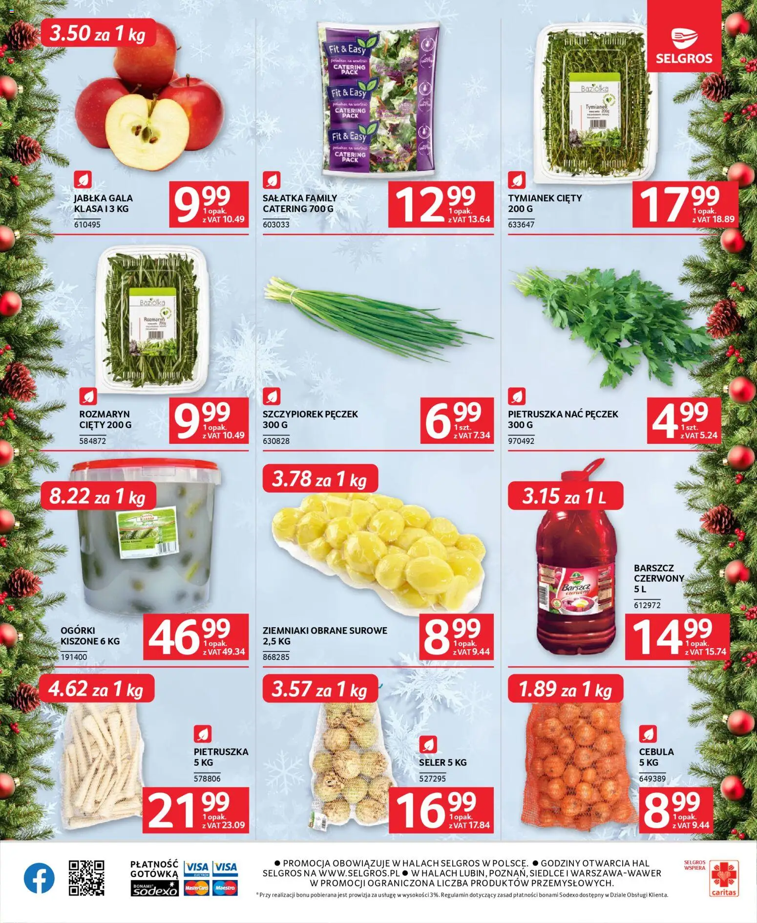 Selgros cash&carry Gazetka - Oferta dla gastronomii od 04.12.2025 | Strona: 6 | Produkty: Barszcz, Pietruszka, Jabłka, Ziemniaki