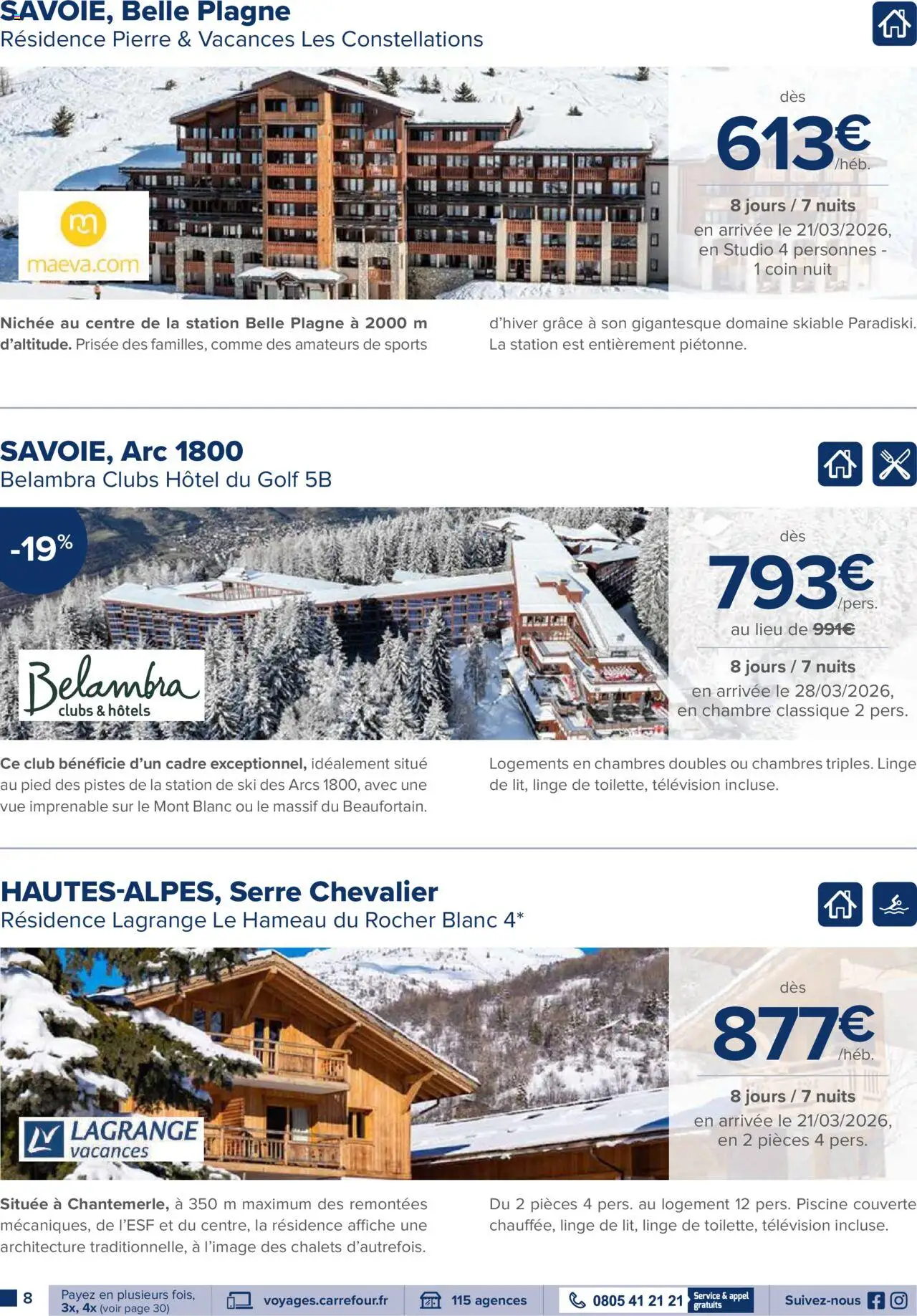 {H1} | Page: 8 | Produits: Télévision, Arcs, Ski, Cadre