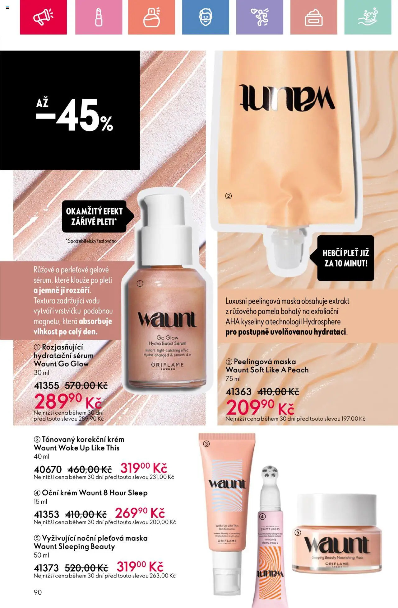 Oriflame katalog č.08/2025 od 25.05.2025 | Strana: 90 | Produkty: Pleťová maska, Sérum, Krém, Maska