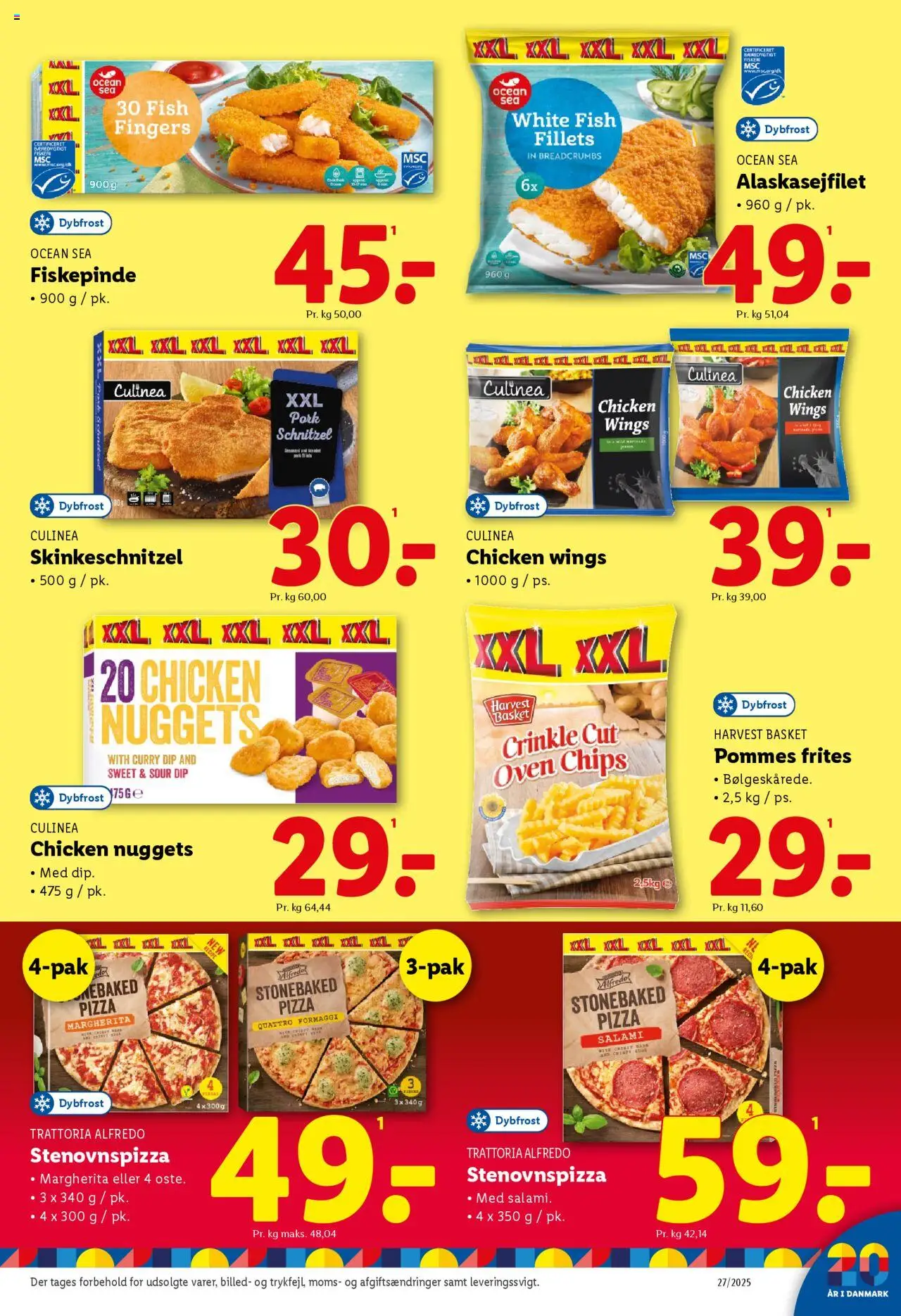 Lidl Tilbudsavis gyldig fra 03.07.2025 | Side: 28 | Produkter: Salami, Pizza, Nuggets, Chips