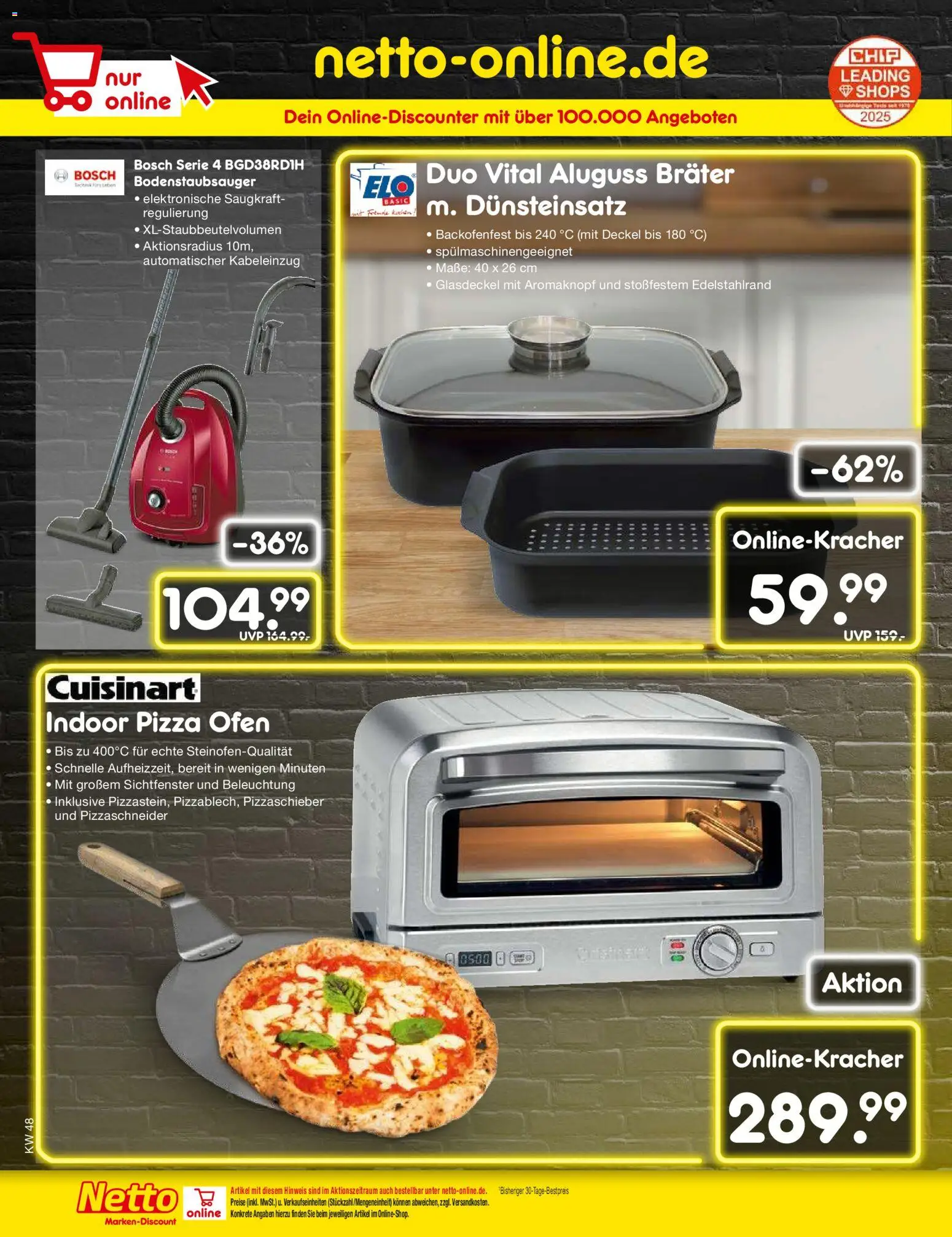 Netto Marken-Discount - Black Friday – gültig ab 24.11.2025 | Seite: 56 | Produkte: Bosch, Ofen, Pizza