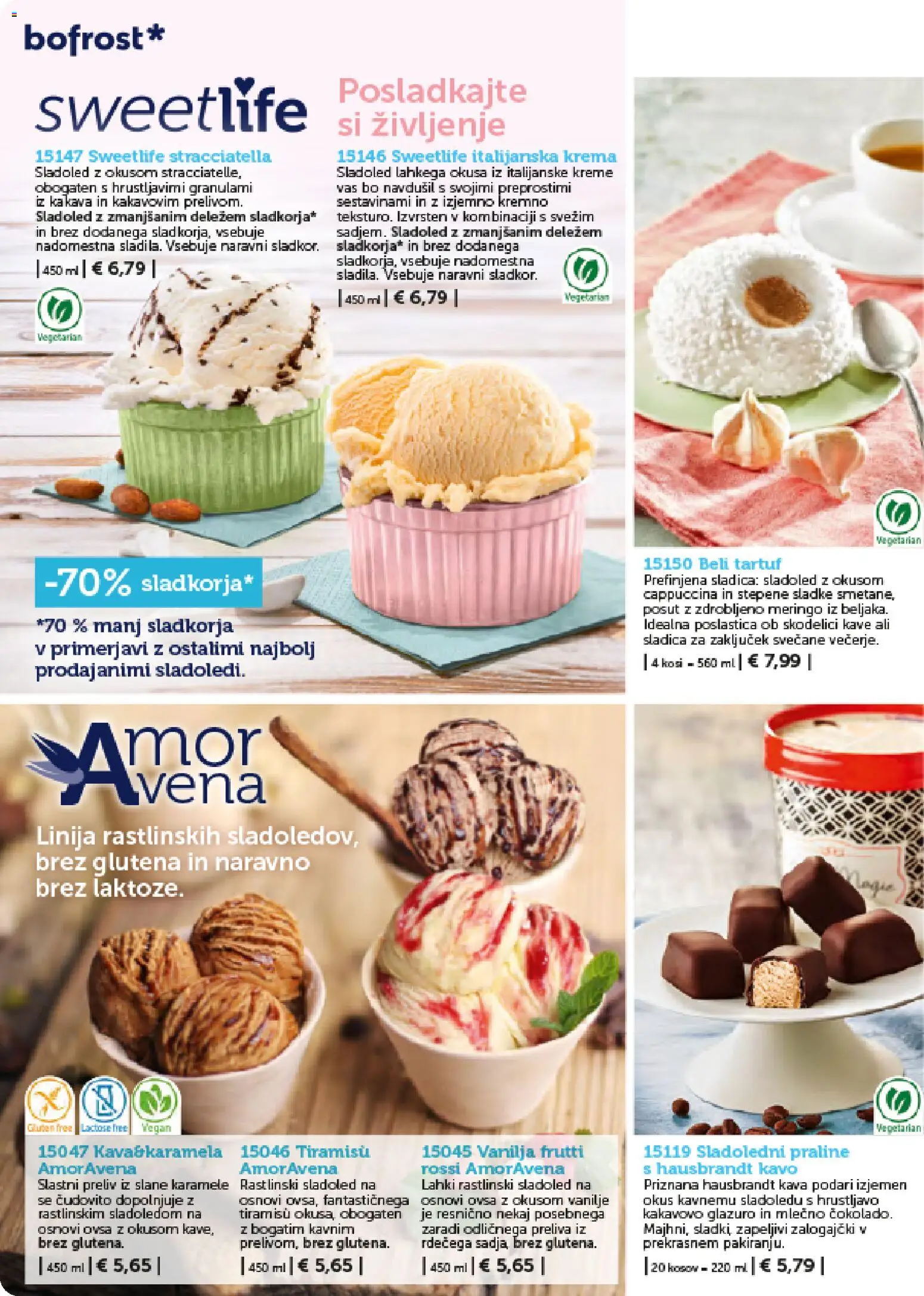 Novi Bofrost katalog ponudbe – veljaven od 01.02.2026 | Stran: 10 | Izdelki: Krema, Kava, Karamele, Sladoled