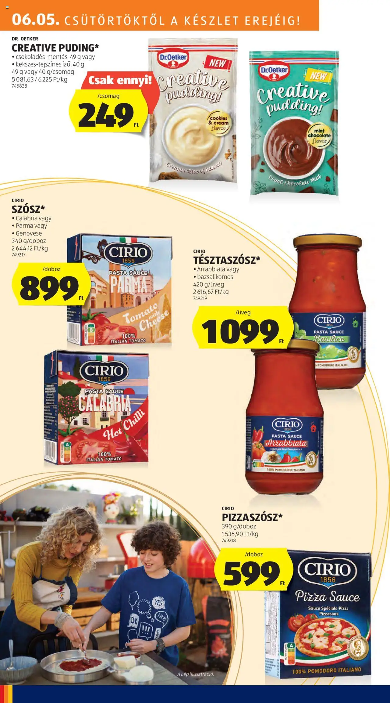 Aldi akciós ujság - amely érvényes a következő dátumtól: 05.06.2025 | Oldal: 18 | Termékek: Pizza