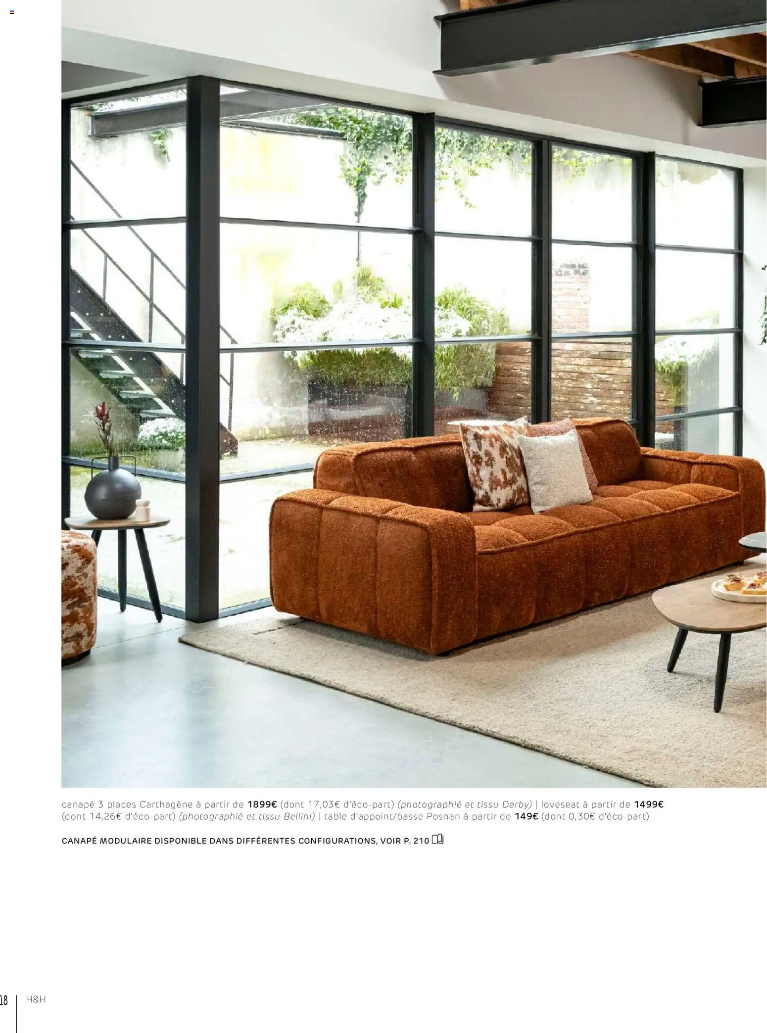 {H1} | Page: 18 | Produits: Canapé, Table