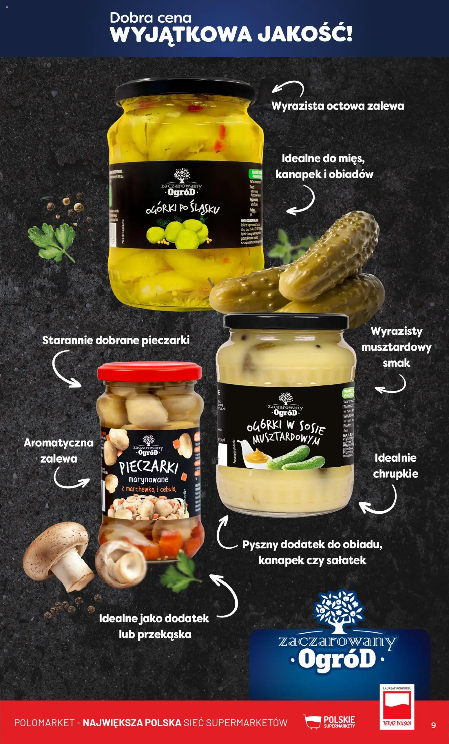 POLOmarket Gazetka - Wyjatkowa Jakość od 19.11.2025 | Strona: 9 | Produkty: Pieczarki, Marchewka, Ogórki