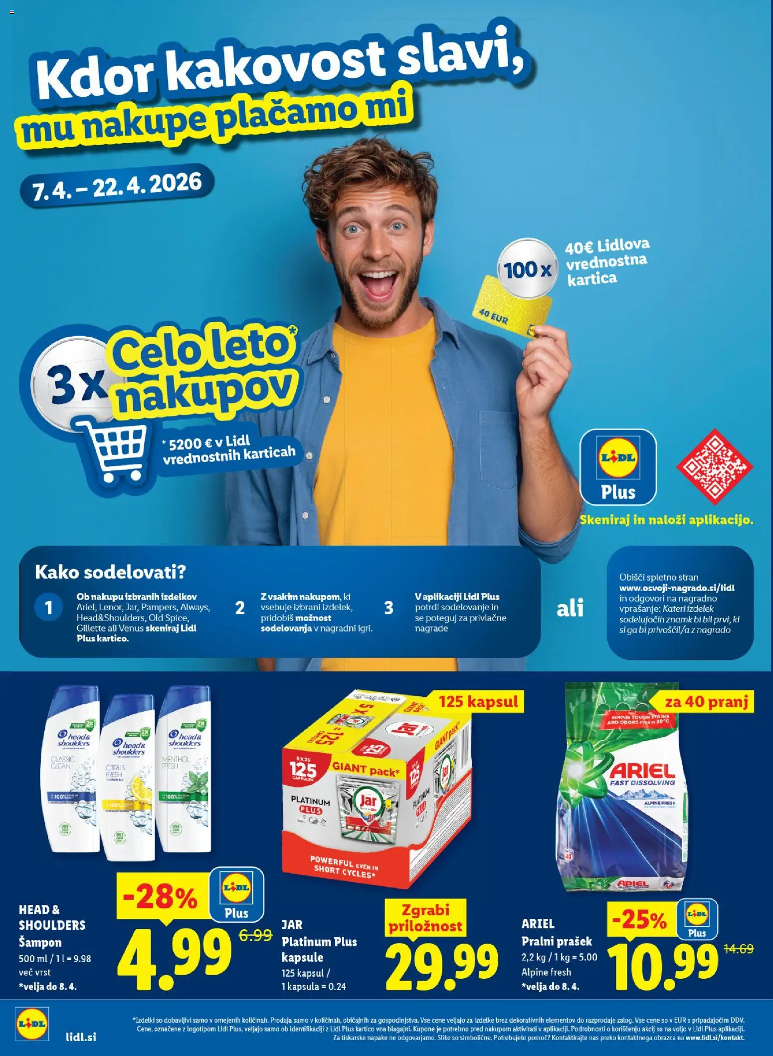 Novi Lidl katalog ponudbe – veljaven od 02.04.2026 | Stran: 26 | Izdelki: Prašek, Pralni prašek, Sampon