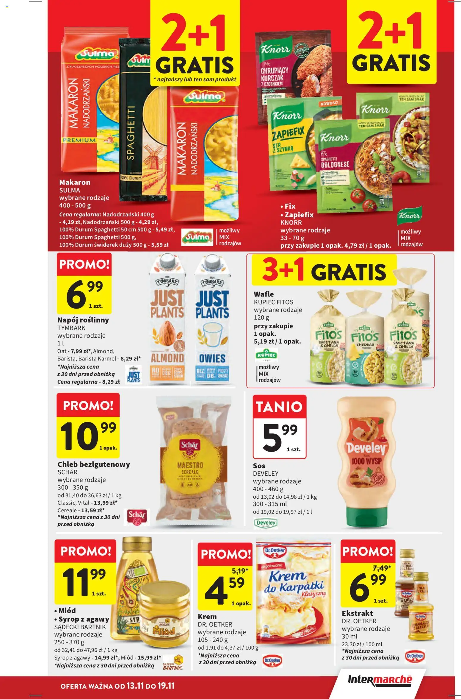 Intermarche Gazetka od 13.11.2025 | Strona: 31 | Produkty: Syrop z agawy, Syrop, Kurczak, Makaron